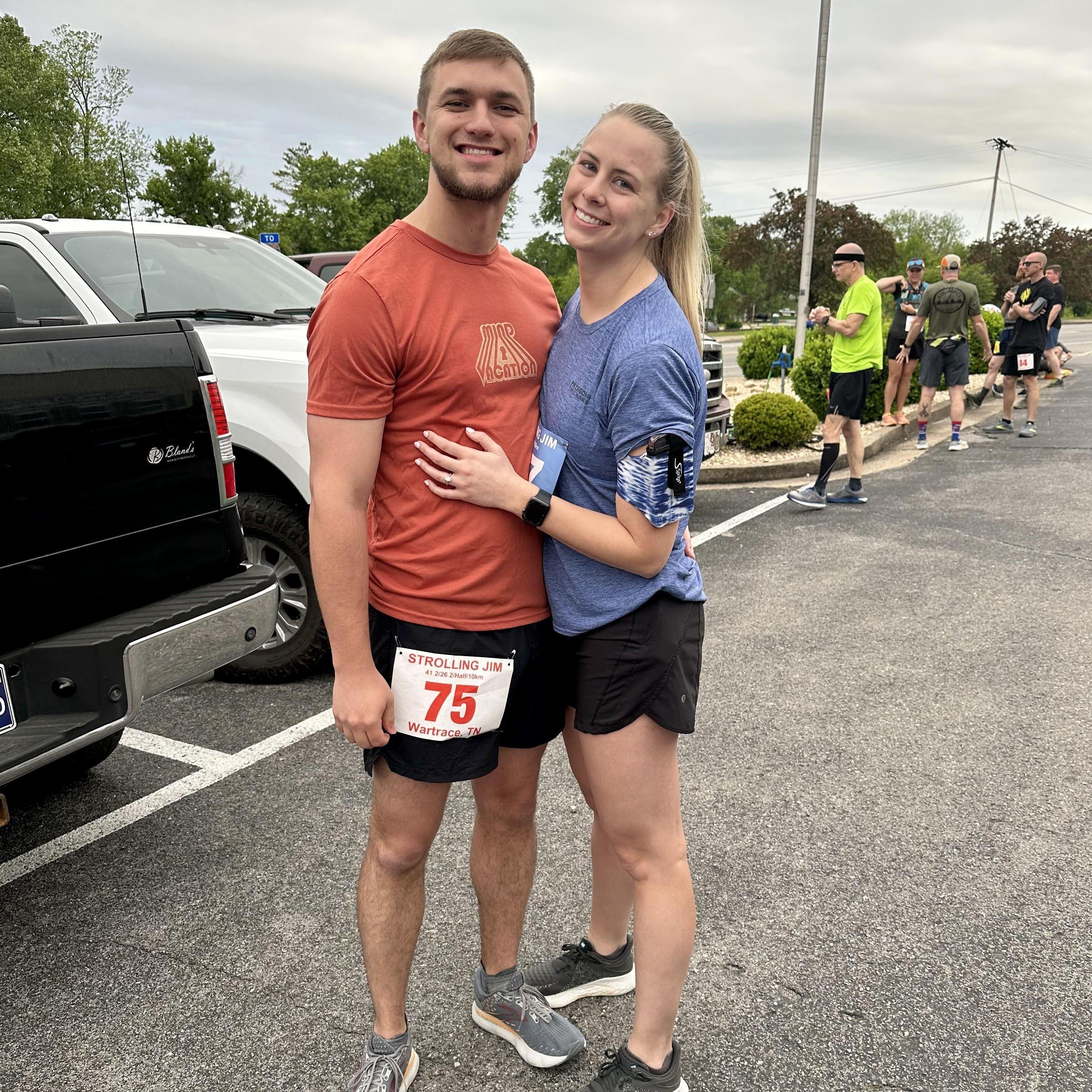 Sean is officially an Ultra Marathon runner! He and his friends ran/walked (mostly walked lol) 42.2 miles and I ran my first half marathon!!
