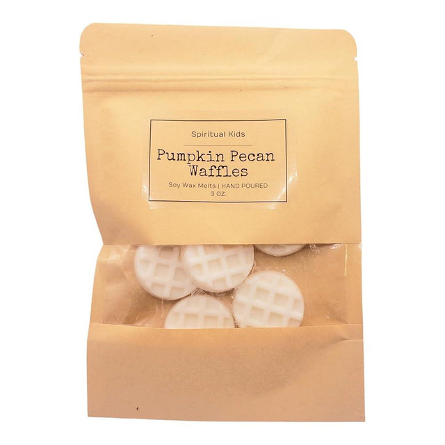 Pumpkin Pecan Waffles Soy Wax Melts 3oz HIGHLY SCENTED | Fall Wax Melts Food Scented Melts | Birthday Gift | Waffle Shaped Melts