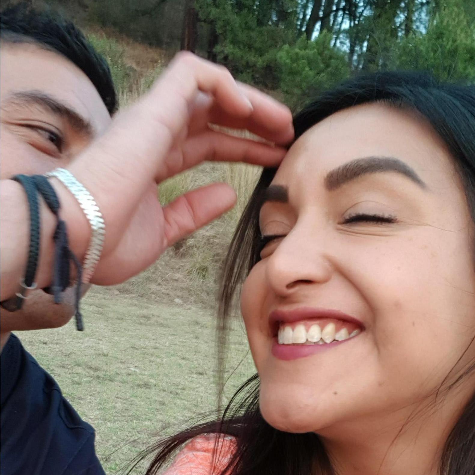 Siempre con una sonrisa ante la vida.
