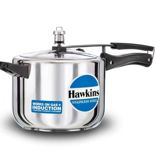 Hawkins Stainless Steel 5.0 Litre Pressure Cooker