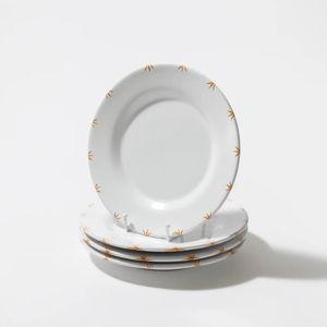 William White Starry Luncheon Plate in Yellow