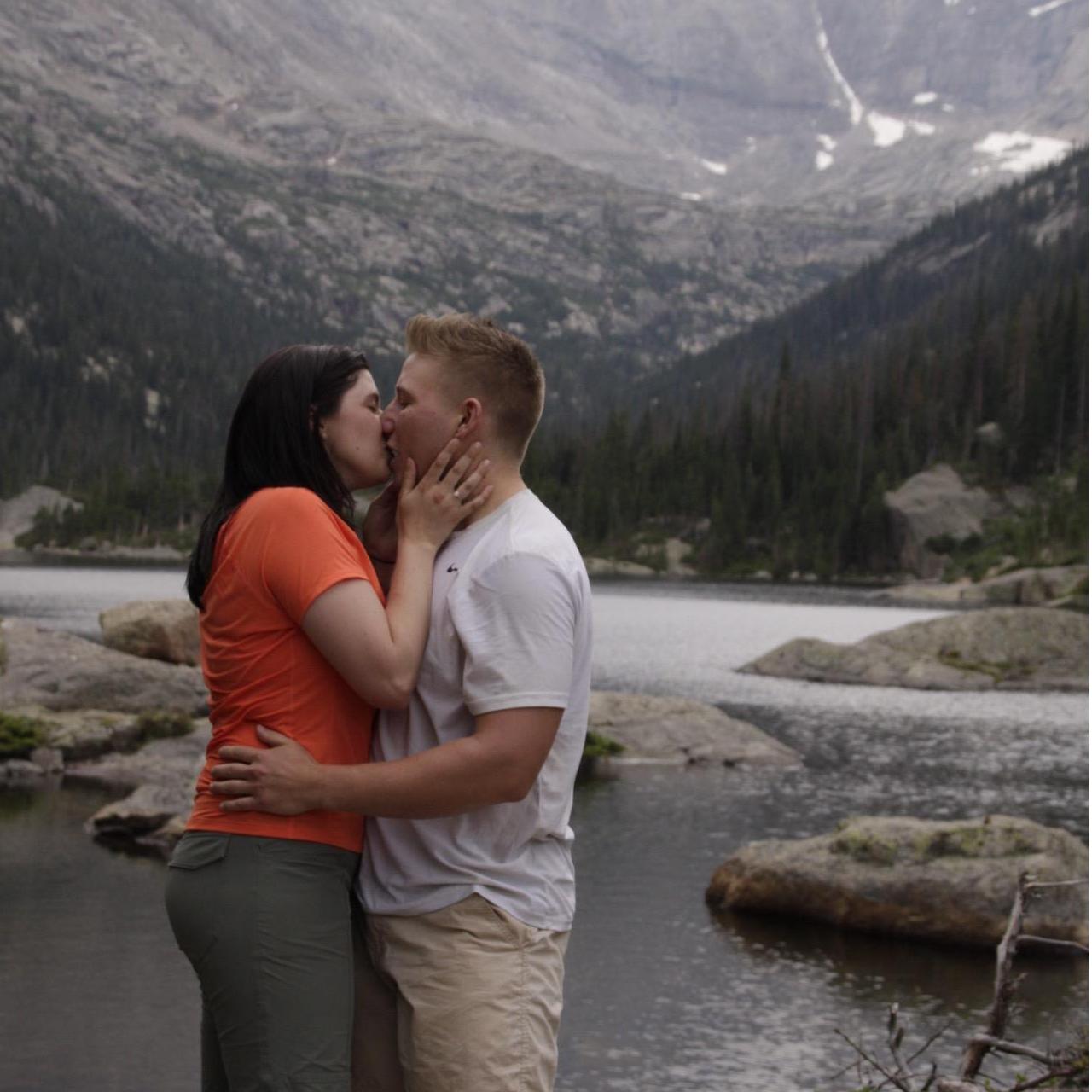 Right after we got engaged in Rocky Mountain National Park