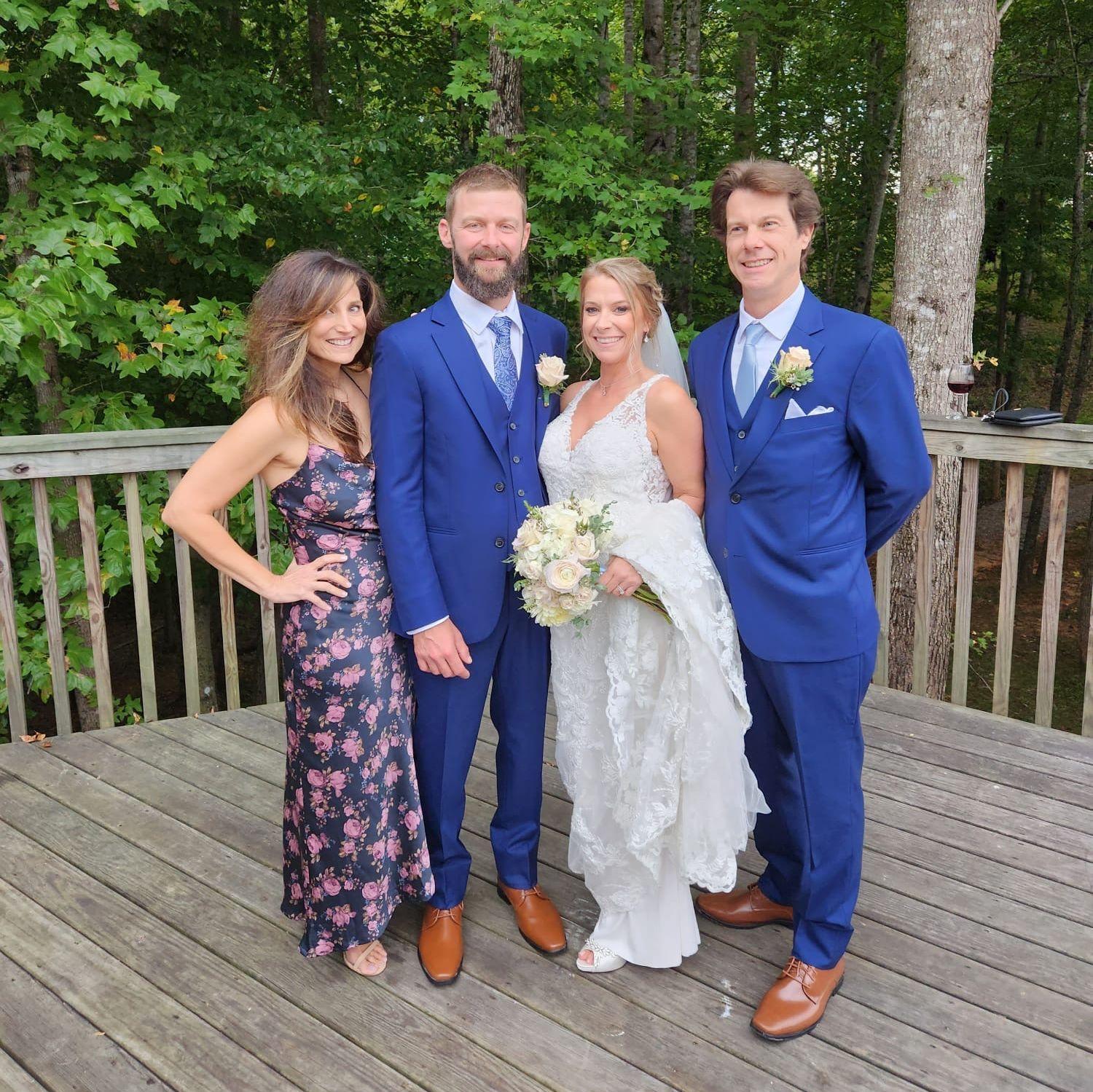 Celebrating Justin & Holly. Winston Salem, NC.