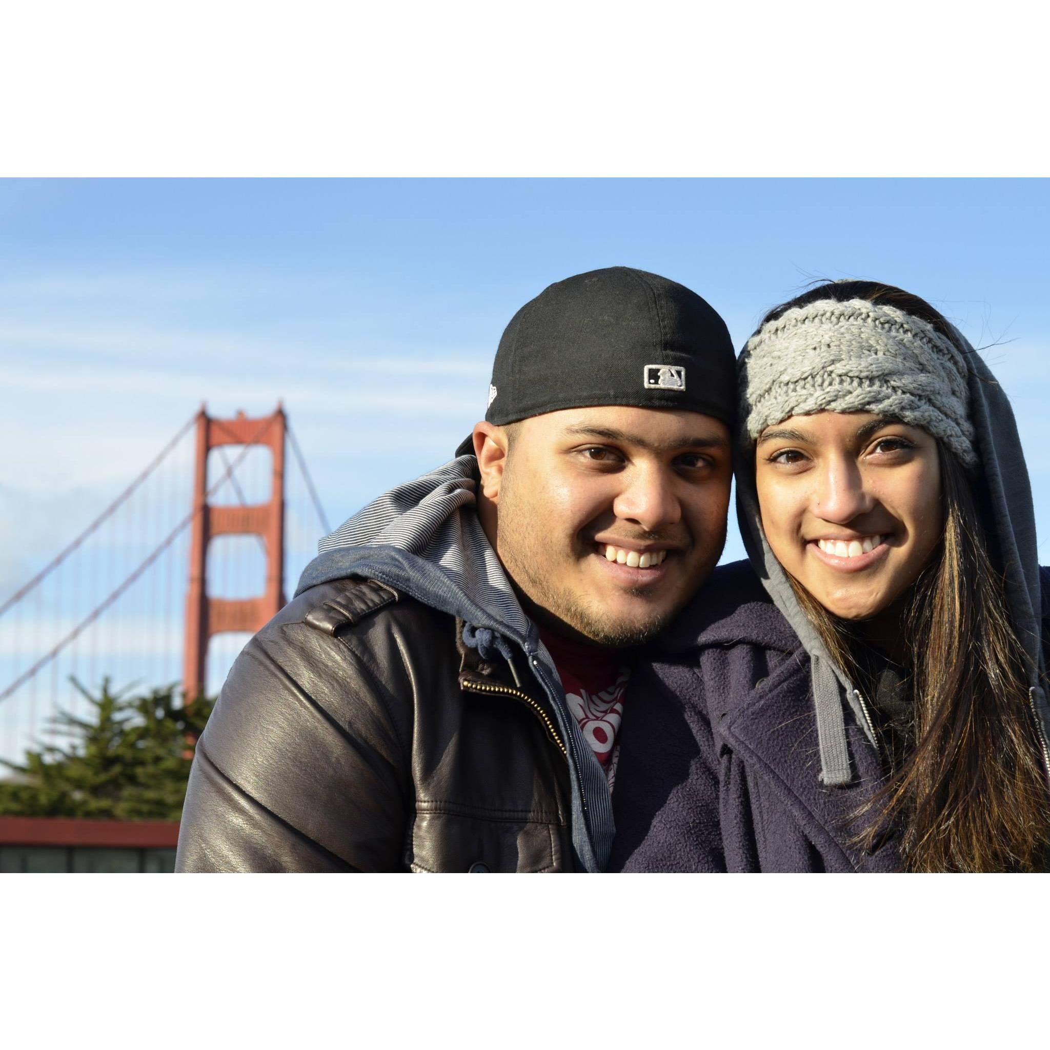 Our first date was Tabie's first time to San Francisco!
