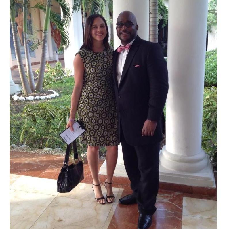 In Bahamas at Kristen and Spencer's wedding