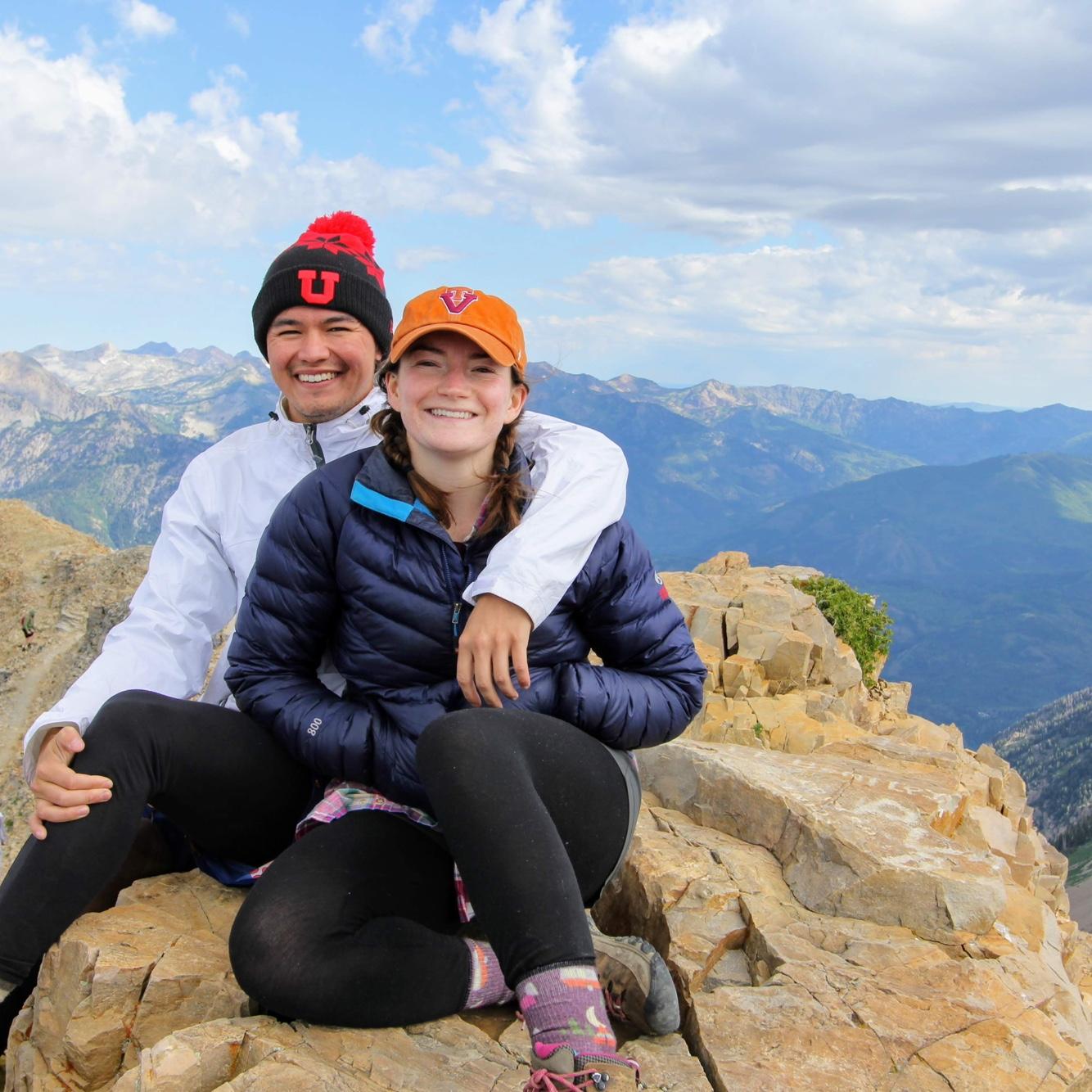 At the top of one of Ashley’s favorite places - Mt. Timpanogos in 2019.