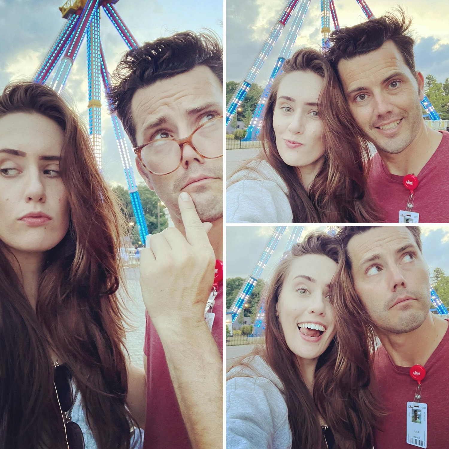 Lee did a contract for Six Flags in New Jersey and I came to visit! First time at Six Flags and I made Lee do all the rides with me 🤣