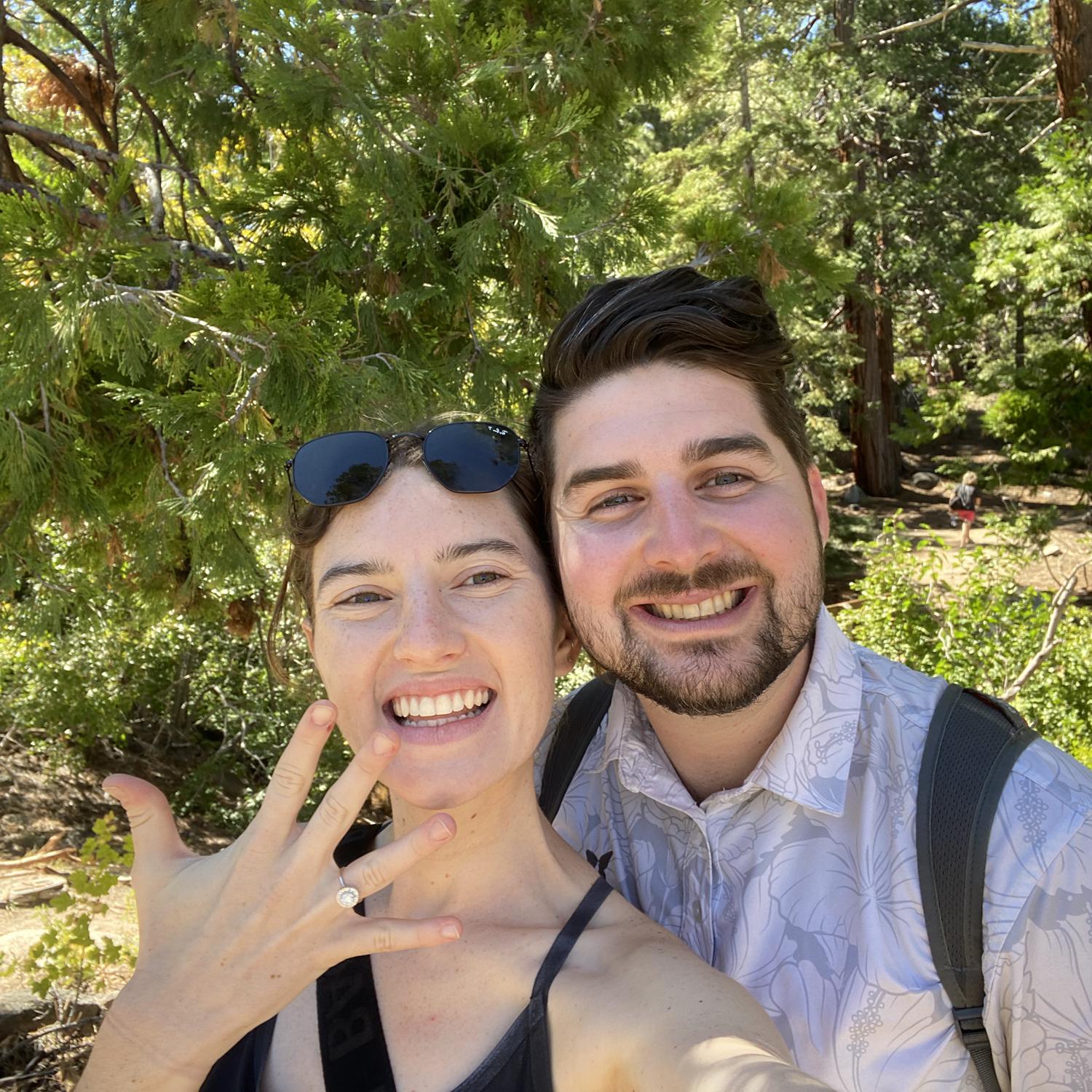 The most joyous day!! We drove back to Dillon’s parents' home to share the news, only to find both our families there to celebrate (orchestrated by Dillon as a surprise for Larissa)!