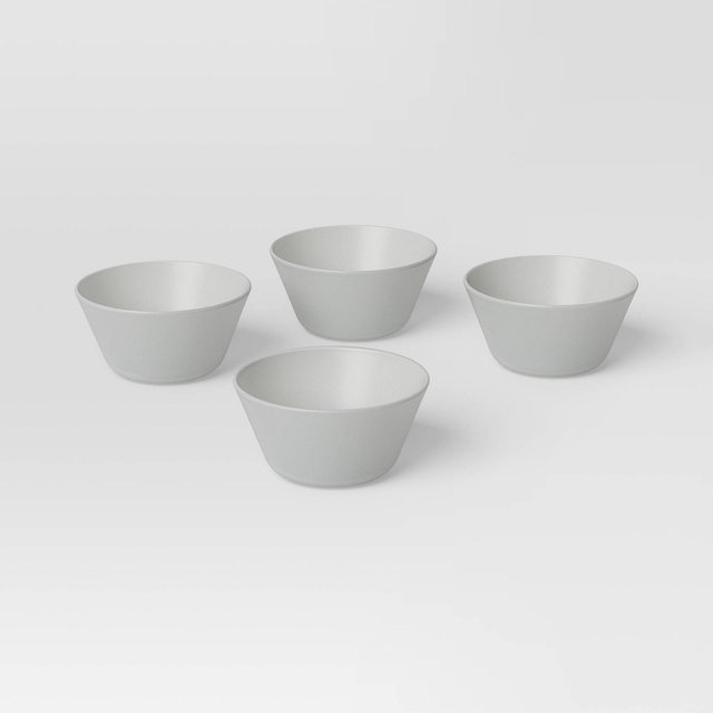 4pc Mini Bowls Light Gray - Room Essentials™
