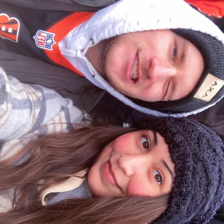 Luke taking me to see the Cincinnati Bengals as my 1st NFL game!