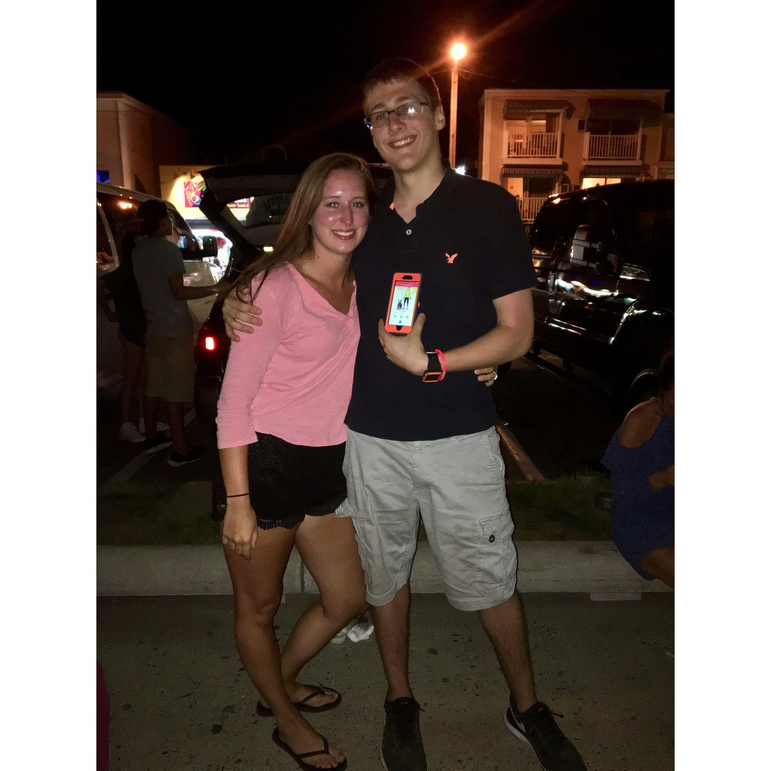 A pokemon catch for Ty in Hampton Beach