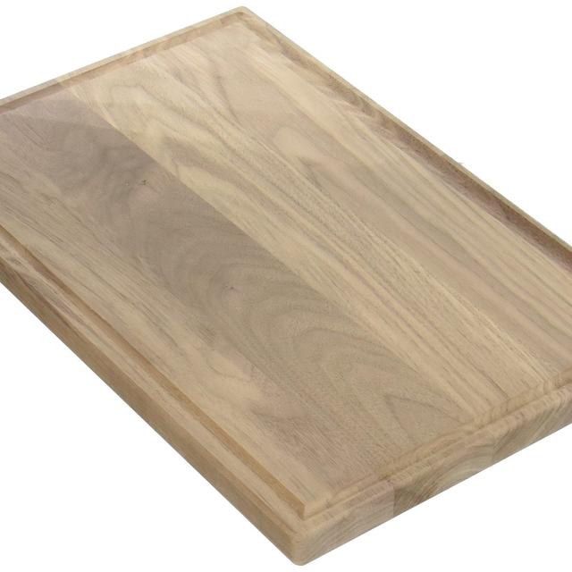 Large Walnut Wood Cutting Board - Virginia Boys Kitchens - 17x11 American Hardwood Chopping and Carving Countertop Block with Juice Drip Groove