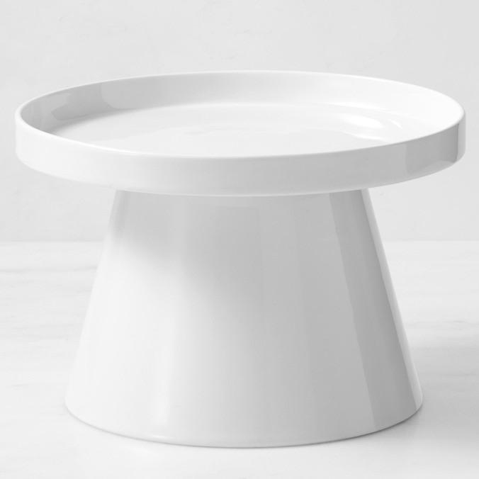 White Porcelain Beverage Dispenser Stand