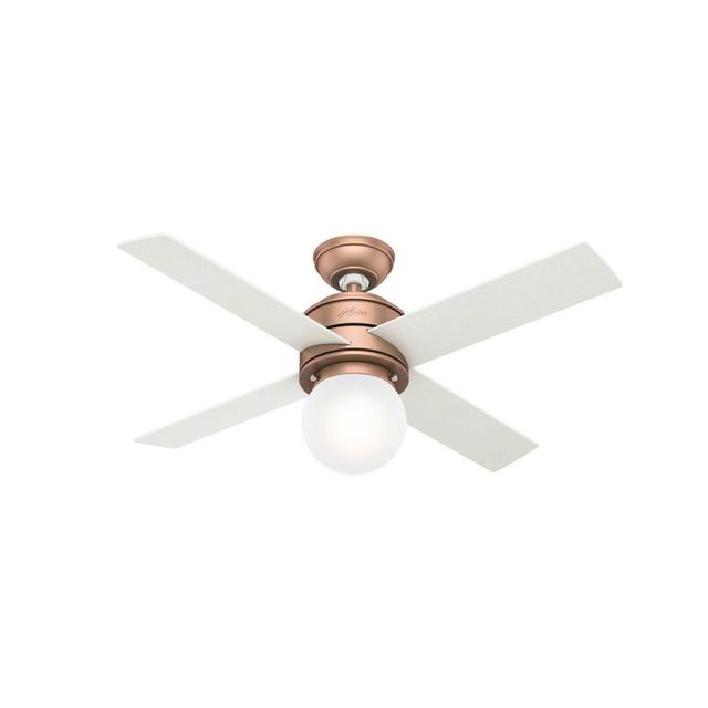 44" Hepburn Ceiling Fan with Wall Control Copper (Includes LED Light Bulb)- Hunter Fan