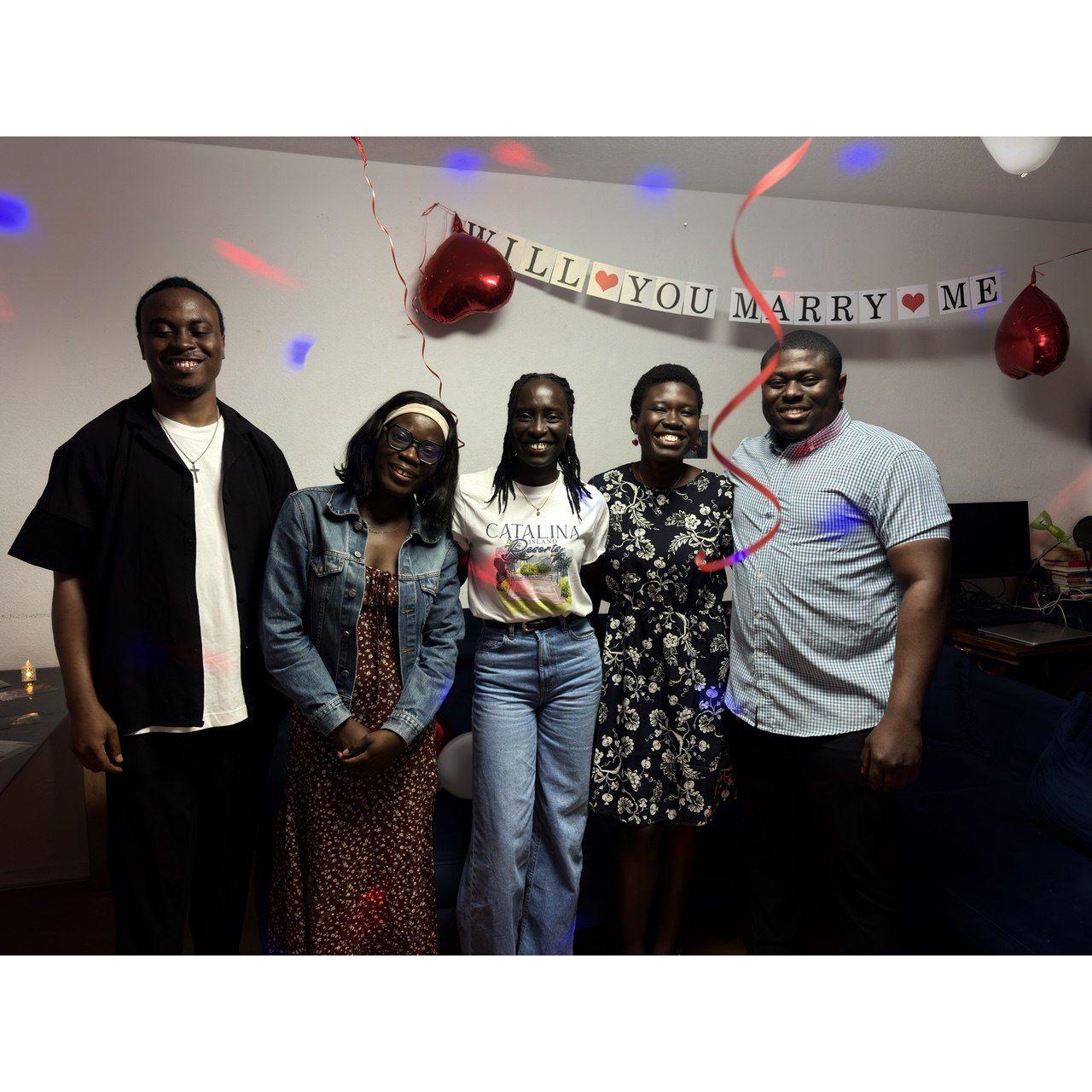 Celebrating our joy with friends turned family.