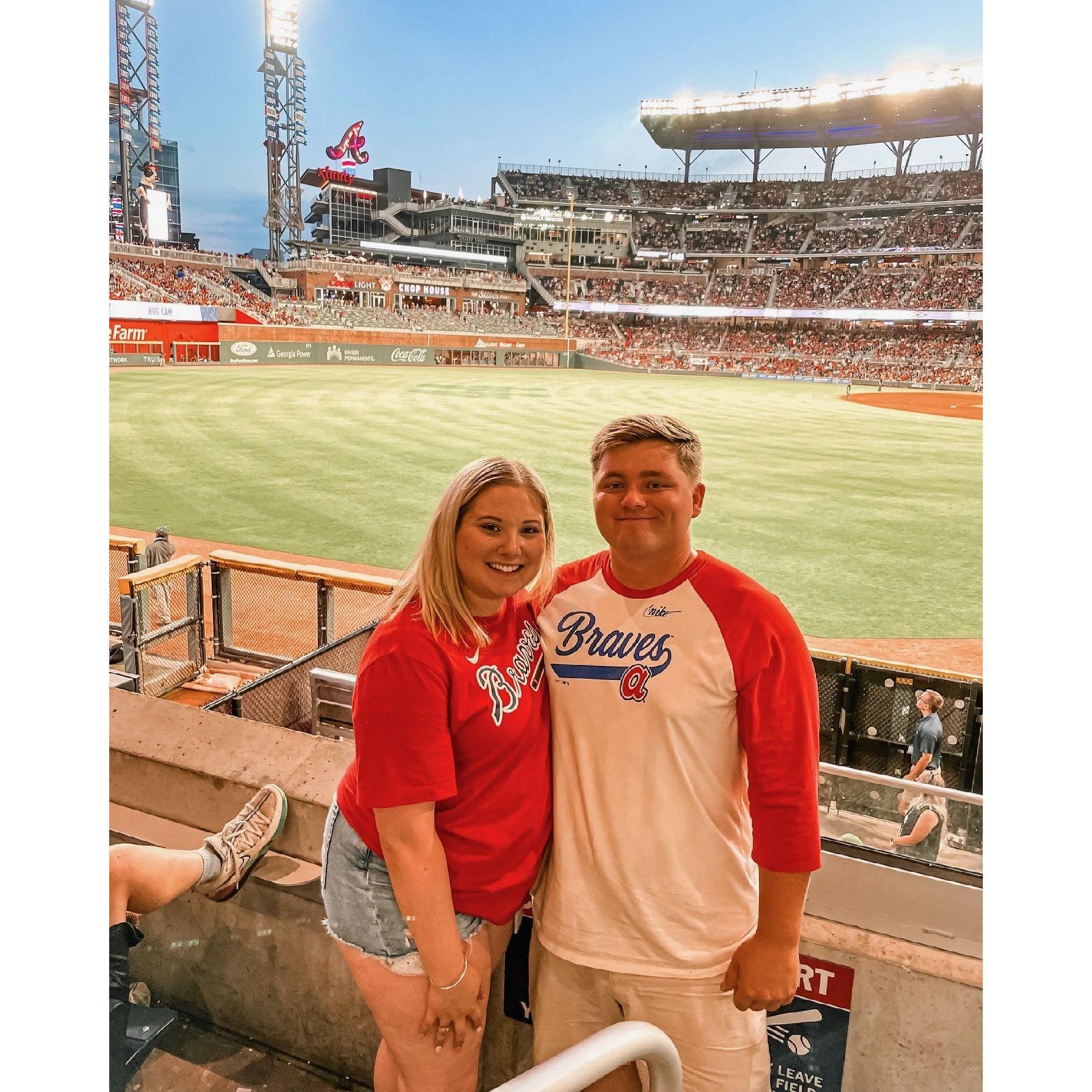 My first Braves game!