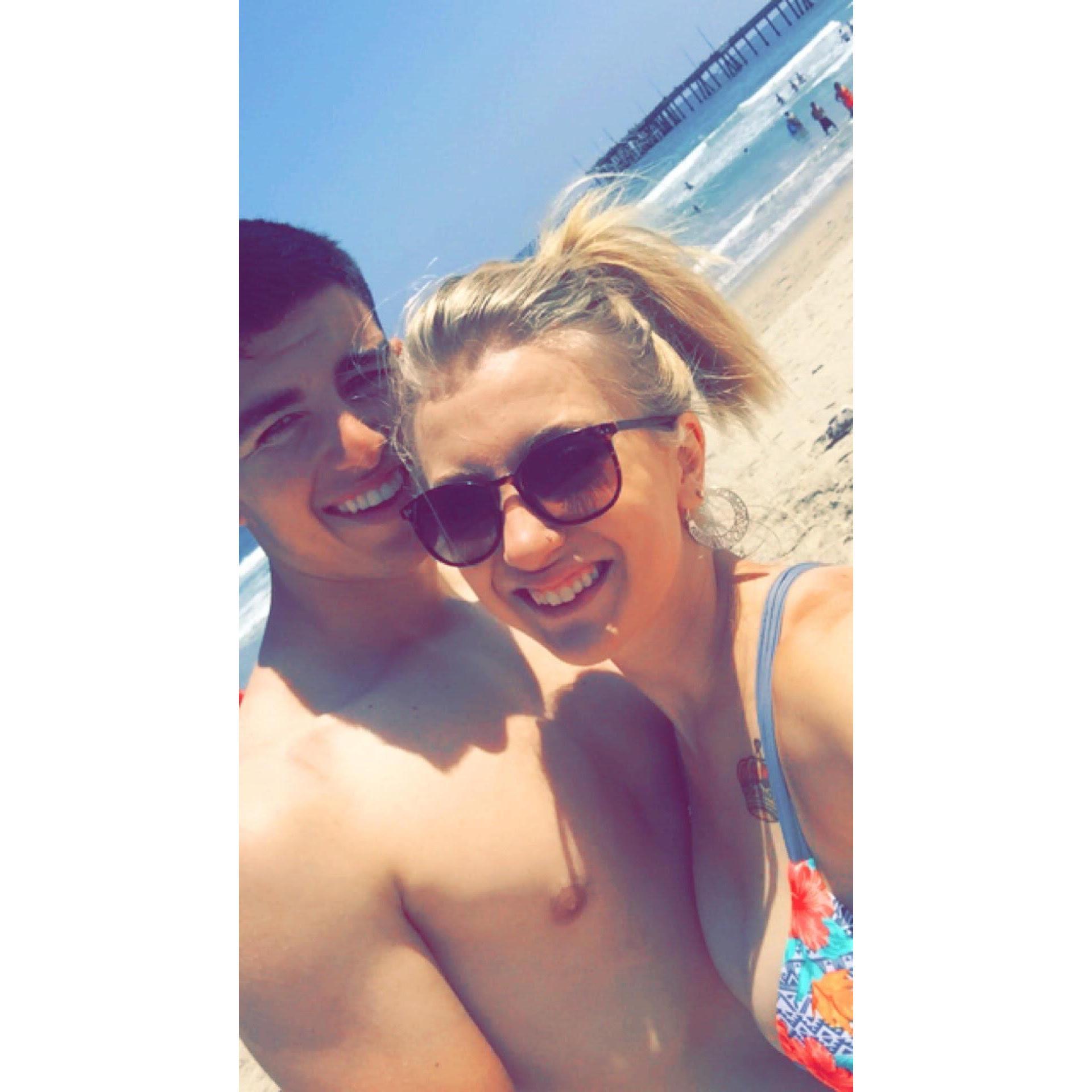 We enjoyed the salty shores of Santa Monica, CA. (Max almost killed me by getting me stuck in a rip tide)