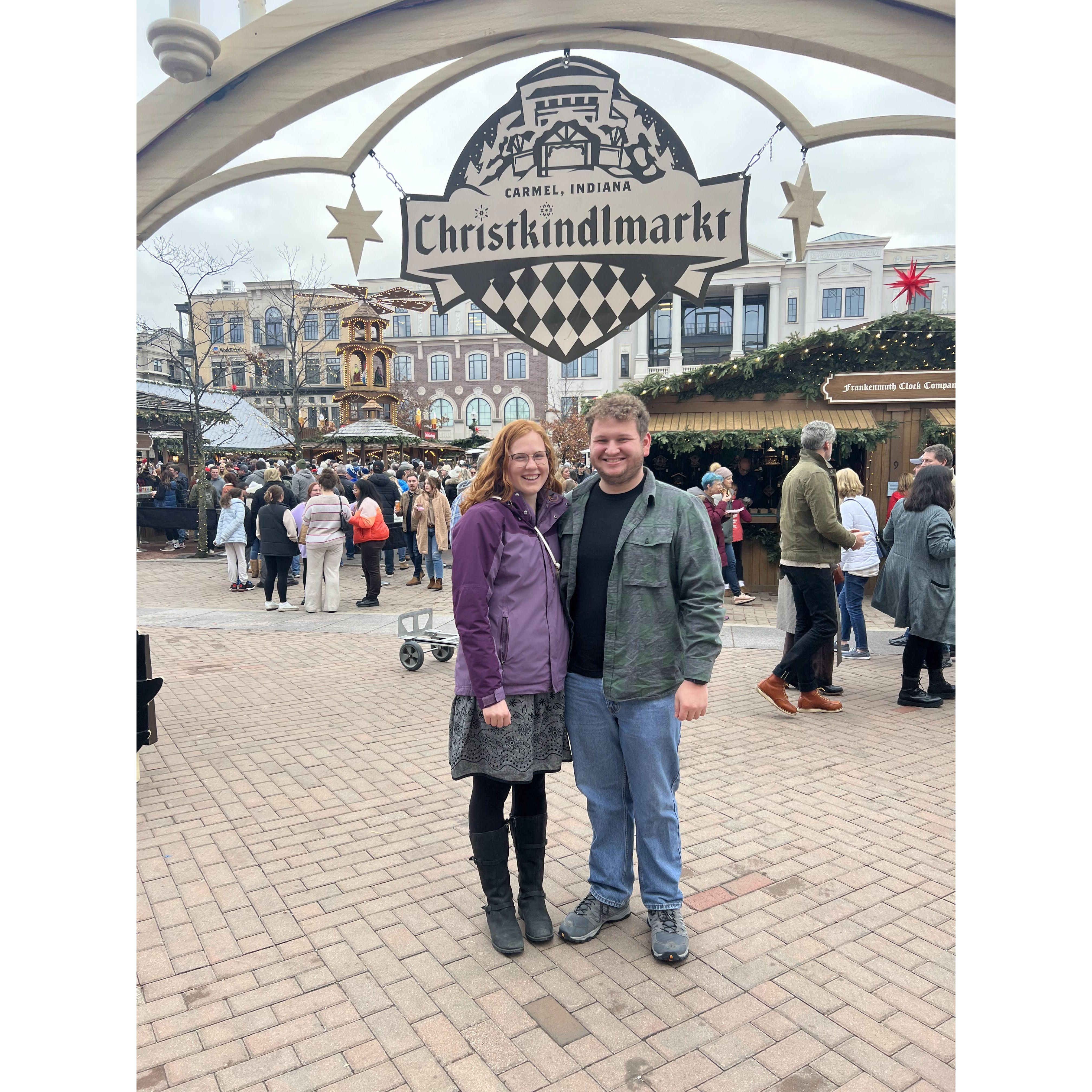 A little over a month before Andy proposed!