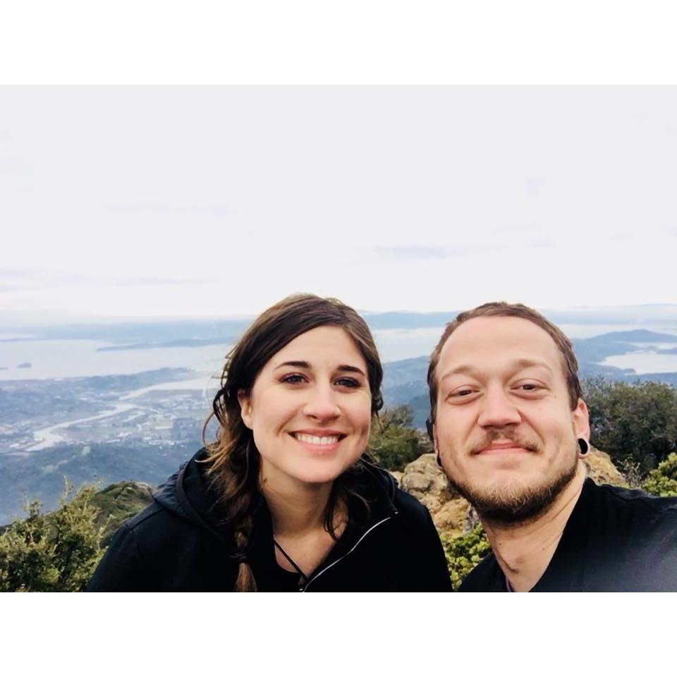 A picture after a bike ride to the top of Mt. Tam. Taking shortly before Jeremy got a flat tire and we walked the rest of the way!