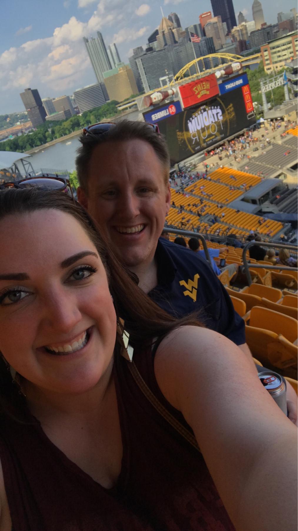 Our first "trip" together to see Garth Brooks in Pittsburgh.