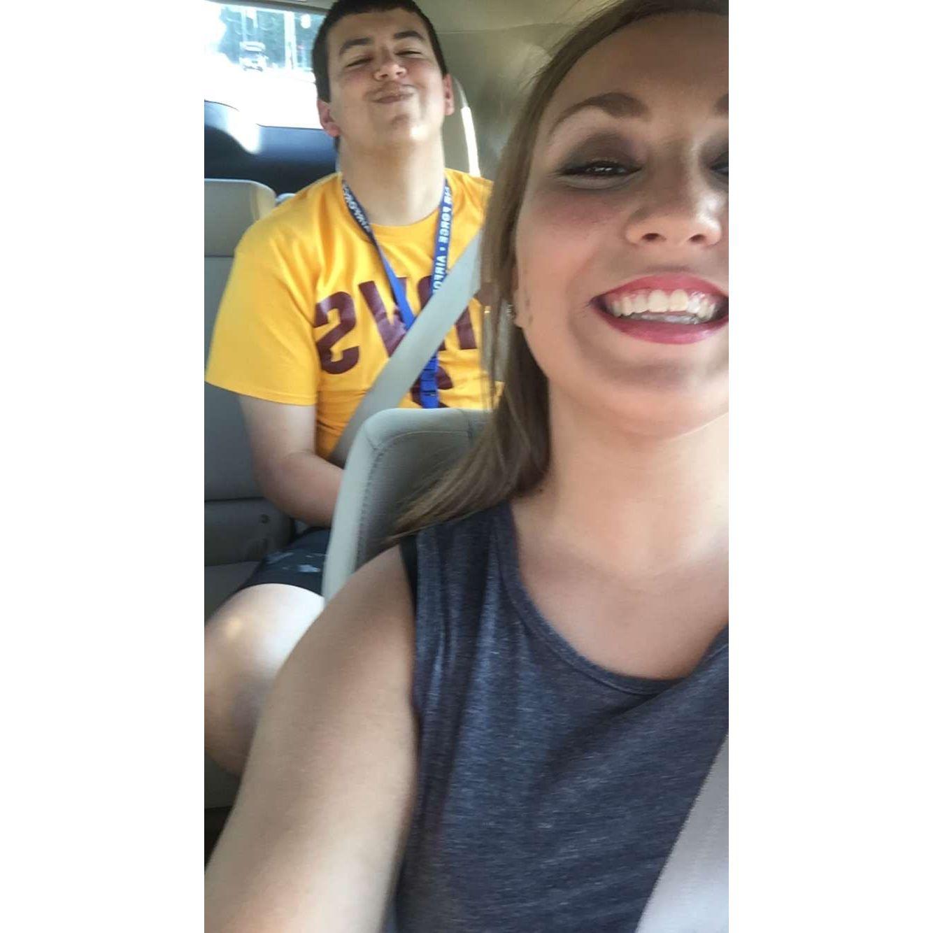 Our first time hanging out