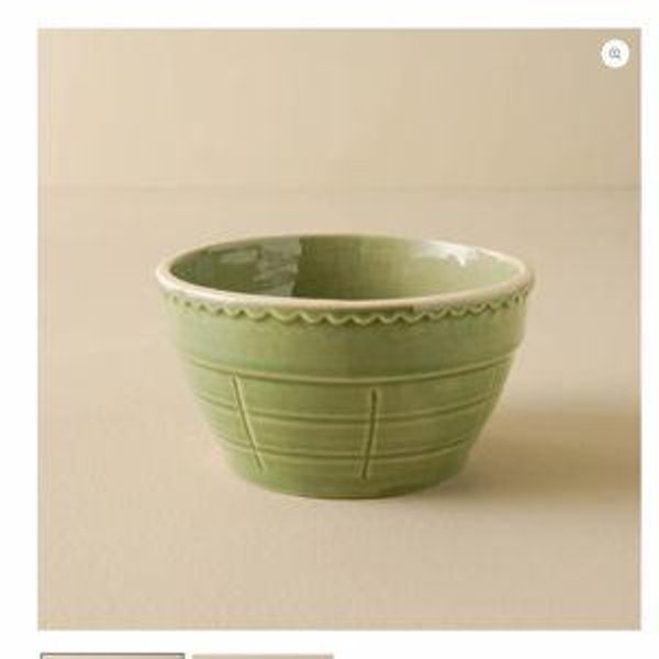 Small Green Serving Bowl