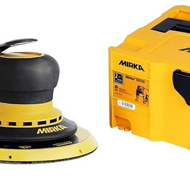 Mirka DEROS 625X CV Electric Random Orbital Sander with Case / 6 inch / 2.5mm orbit/Powerful and Professional Sanding Machine for ‎Dust-free sanding / MID62520CAUS