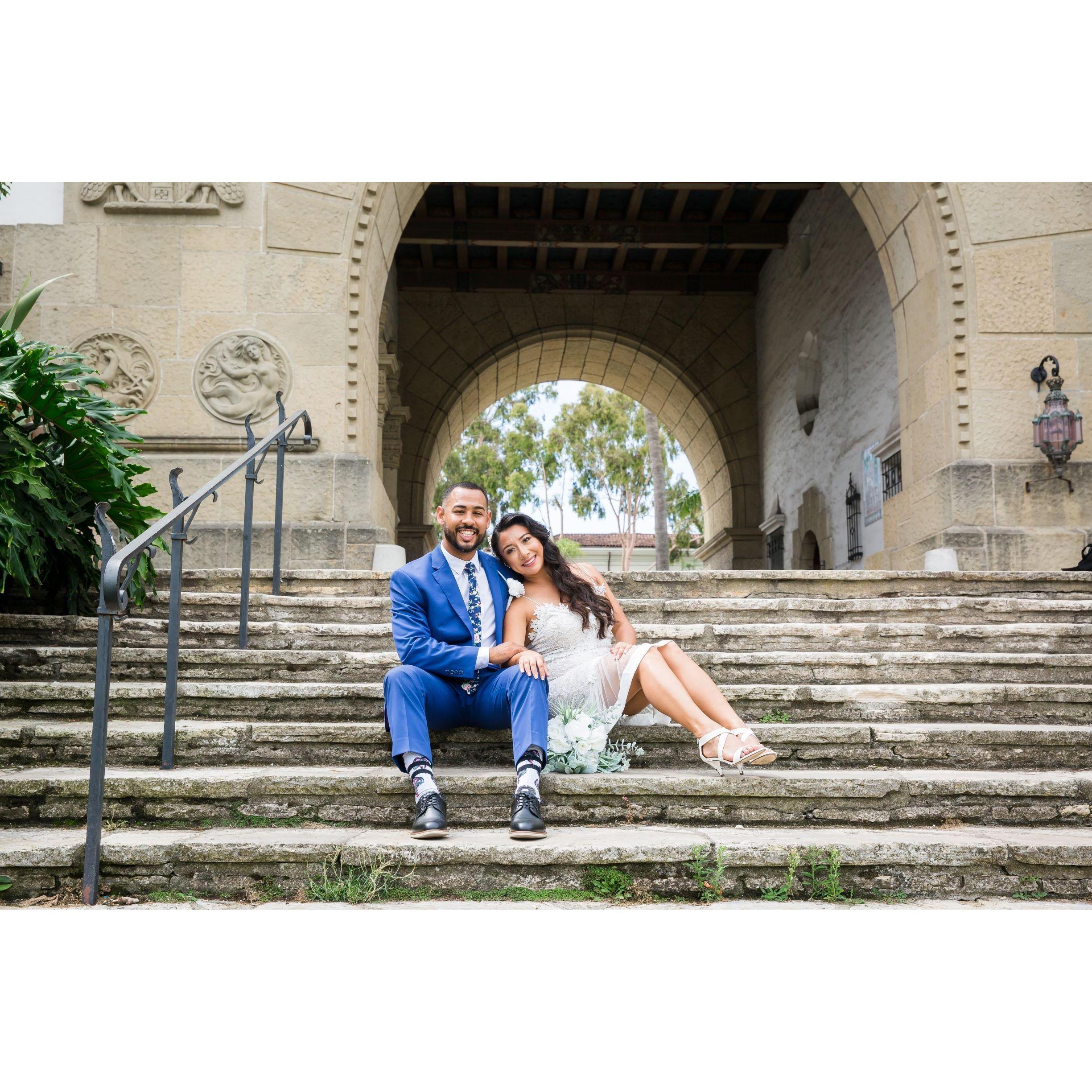 The day we said "I do" in Santa Barbara, CA.
