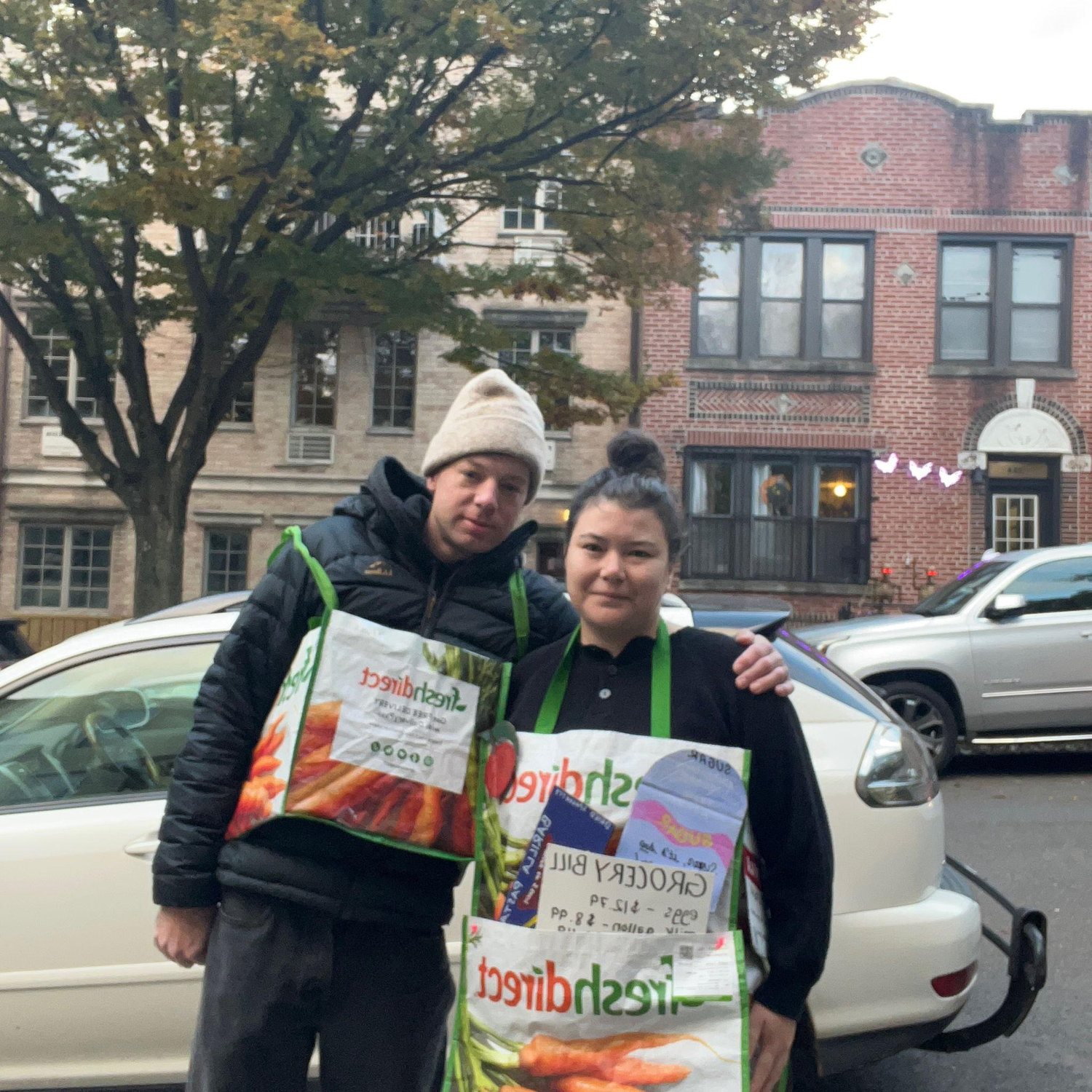 Halloween of 2025 we decided to be Fresh Direct bags- iykyk.