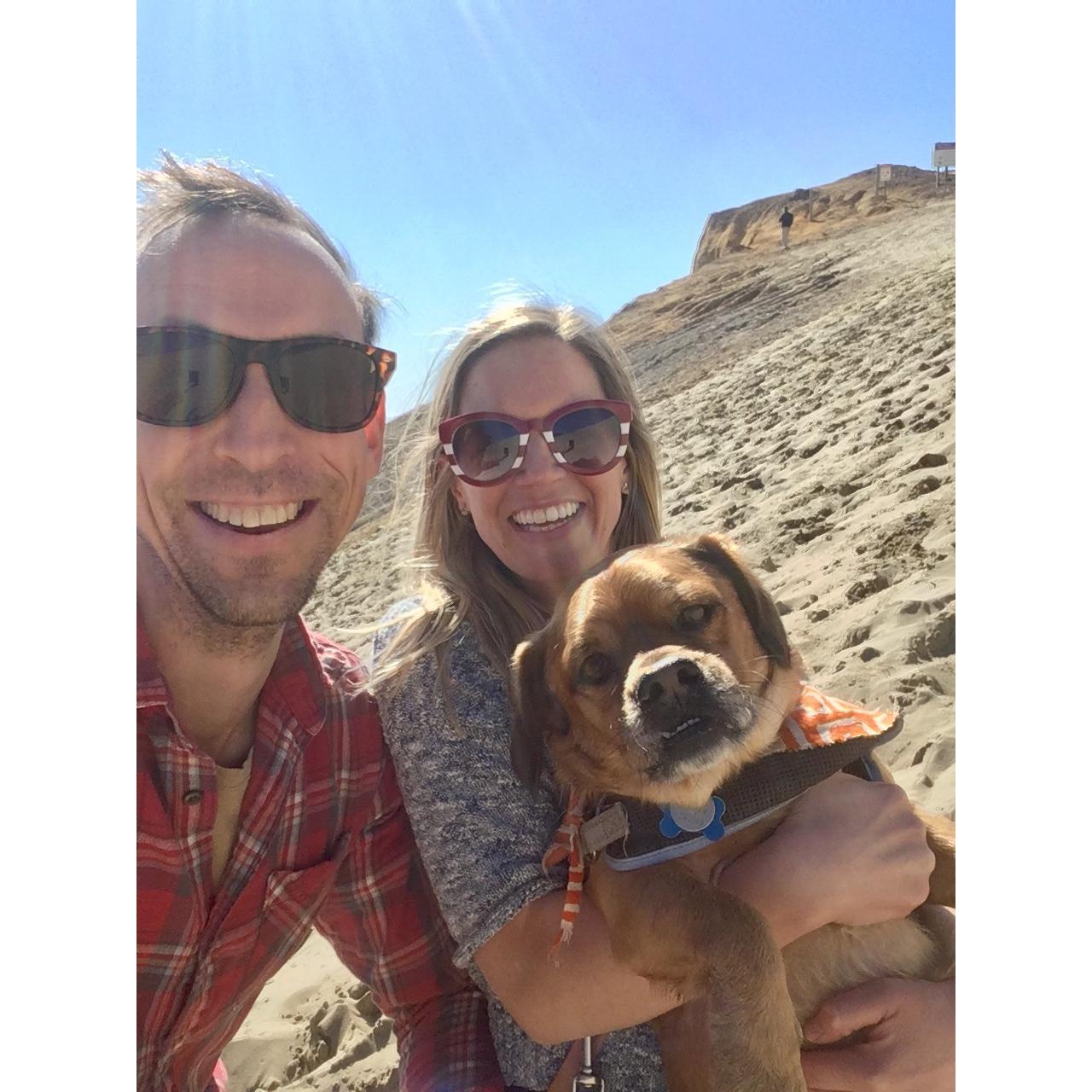 Luke loves the beach