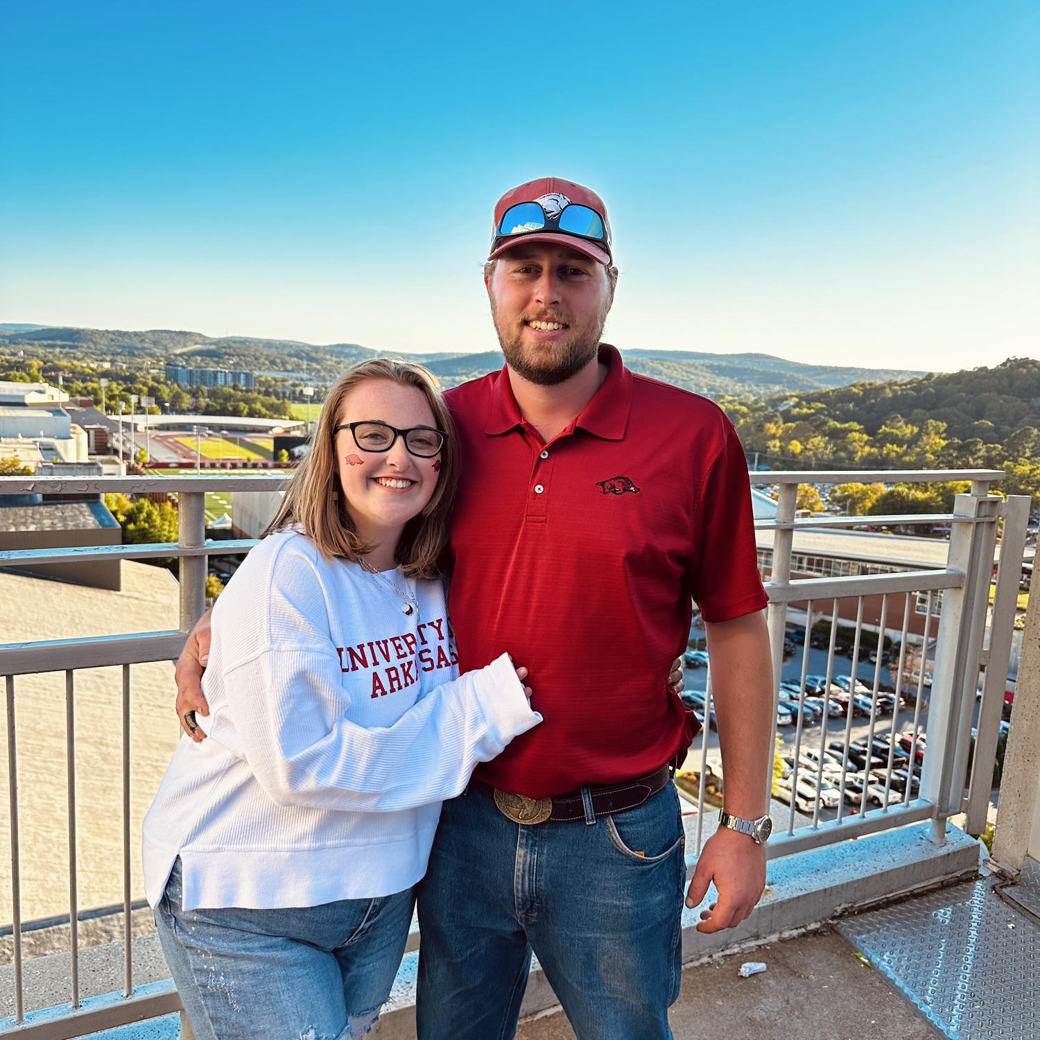 First Arkansas game together!❤️