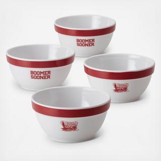 University of Oklahoma Party Bowl, Set of 4
