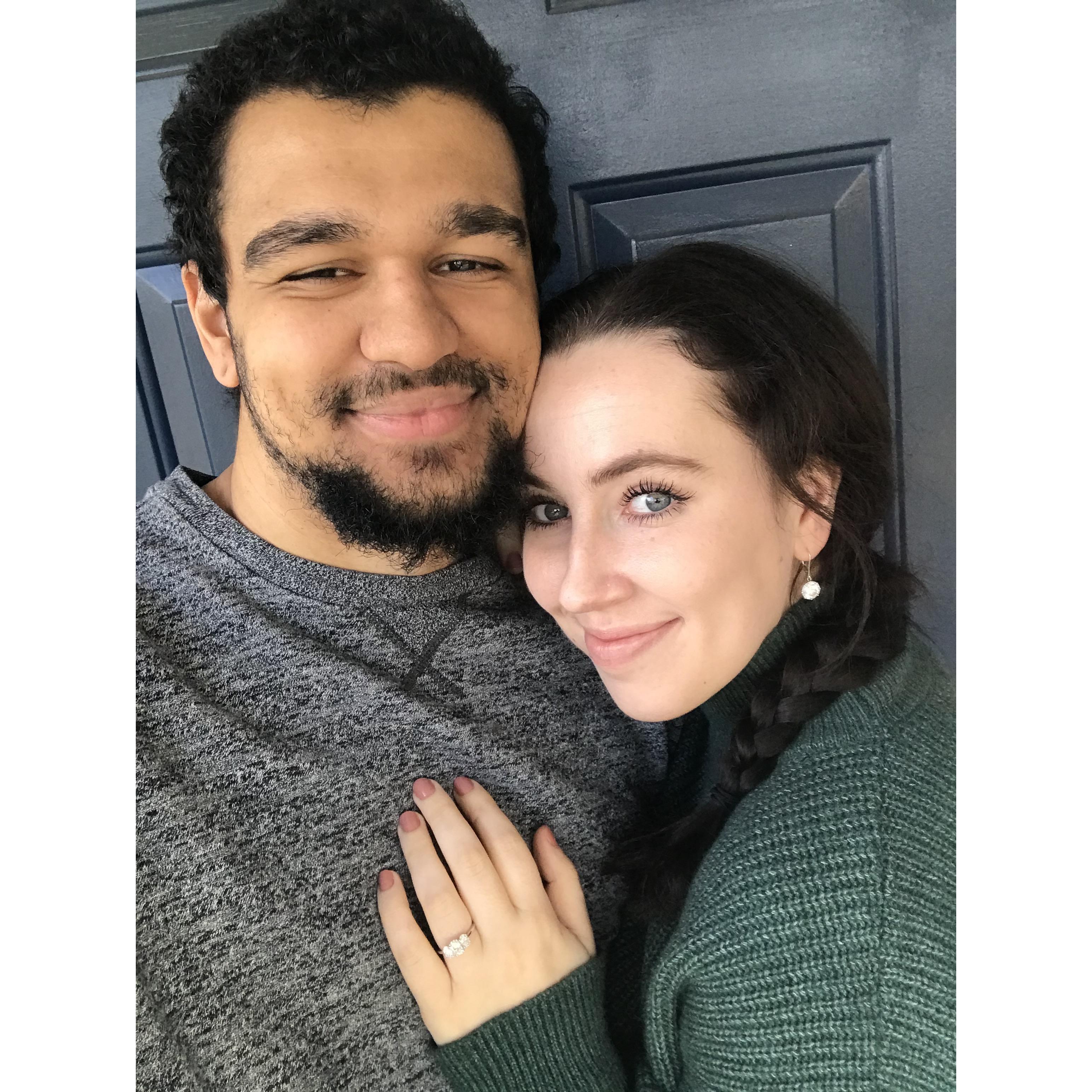 The day we got engaged!