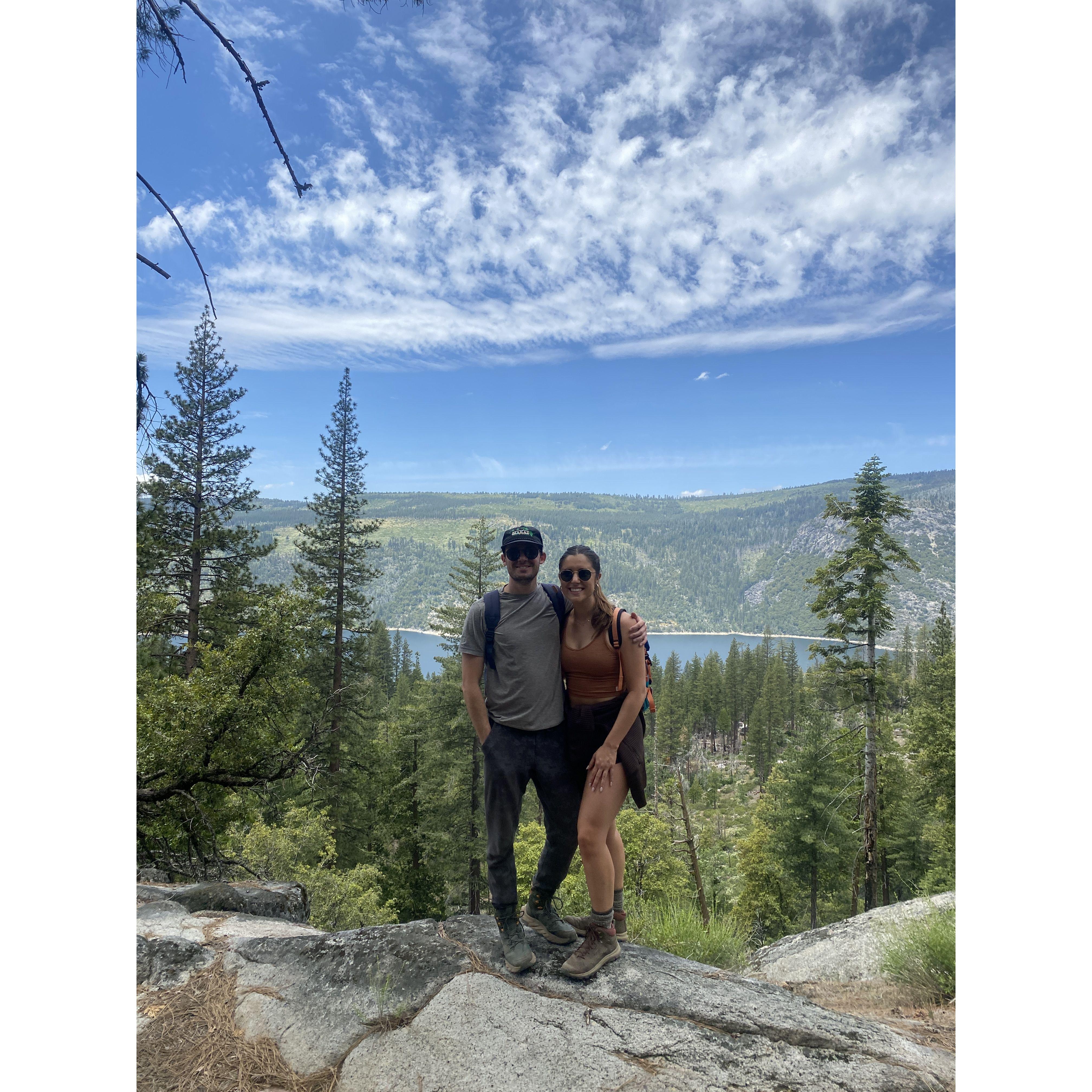 Hiking outside Yosemite National Park