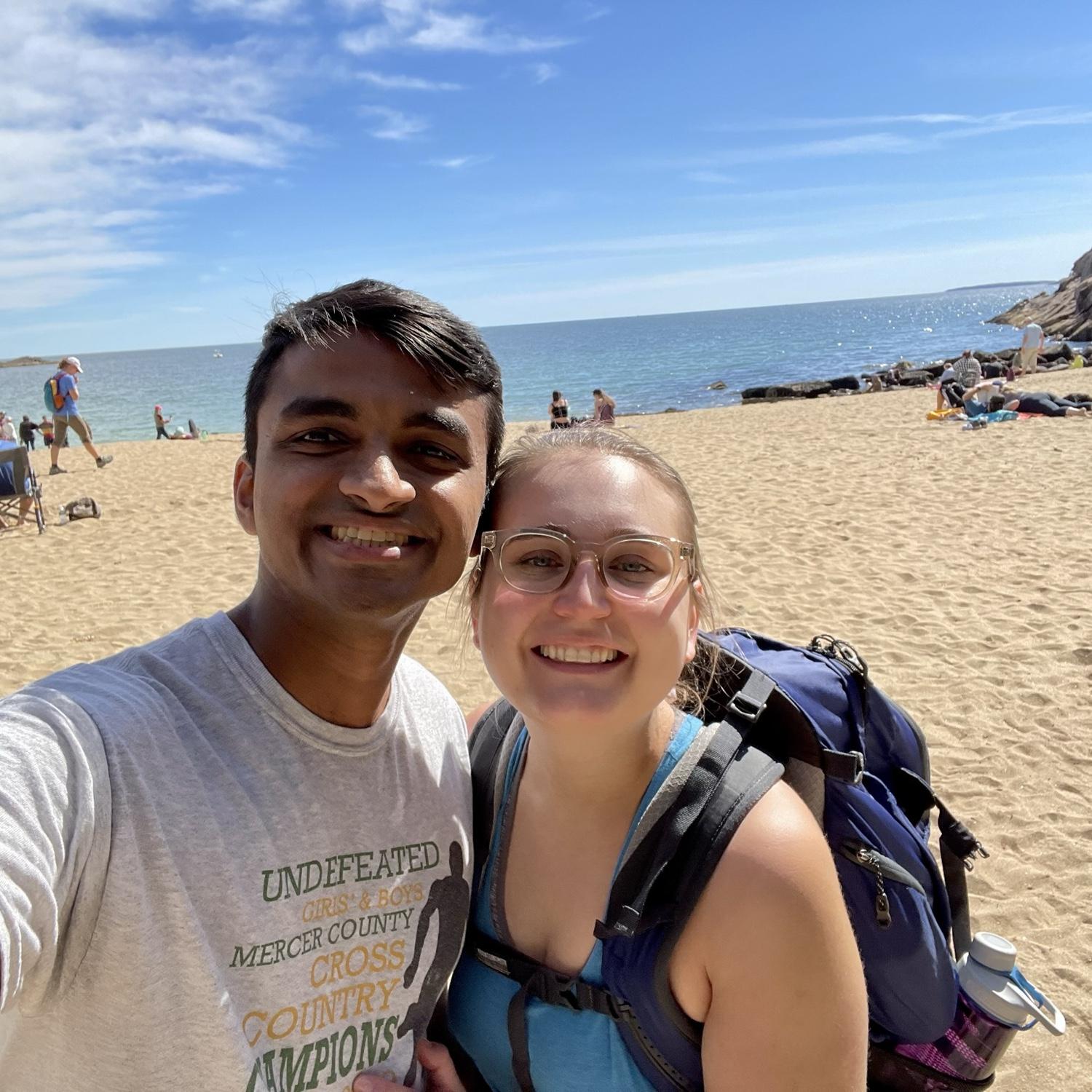 Hiking in Acadia National Park.