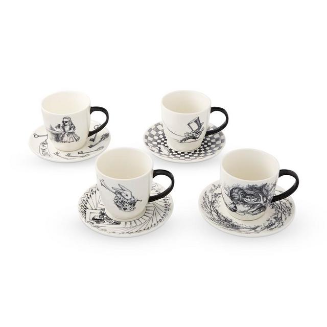 Rory Dobner Cups & Saucers, Set of 4