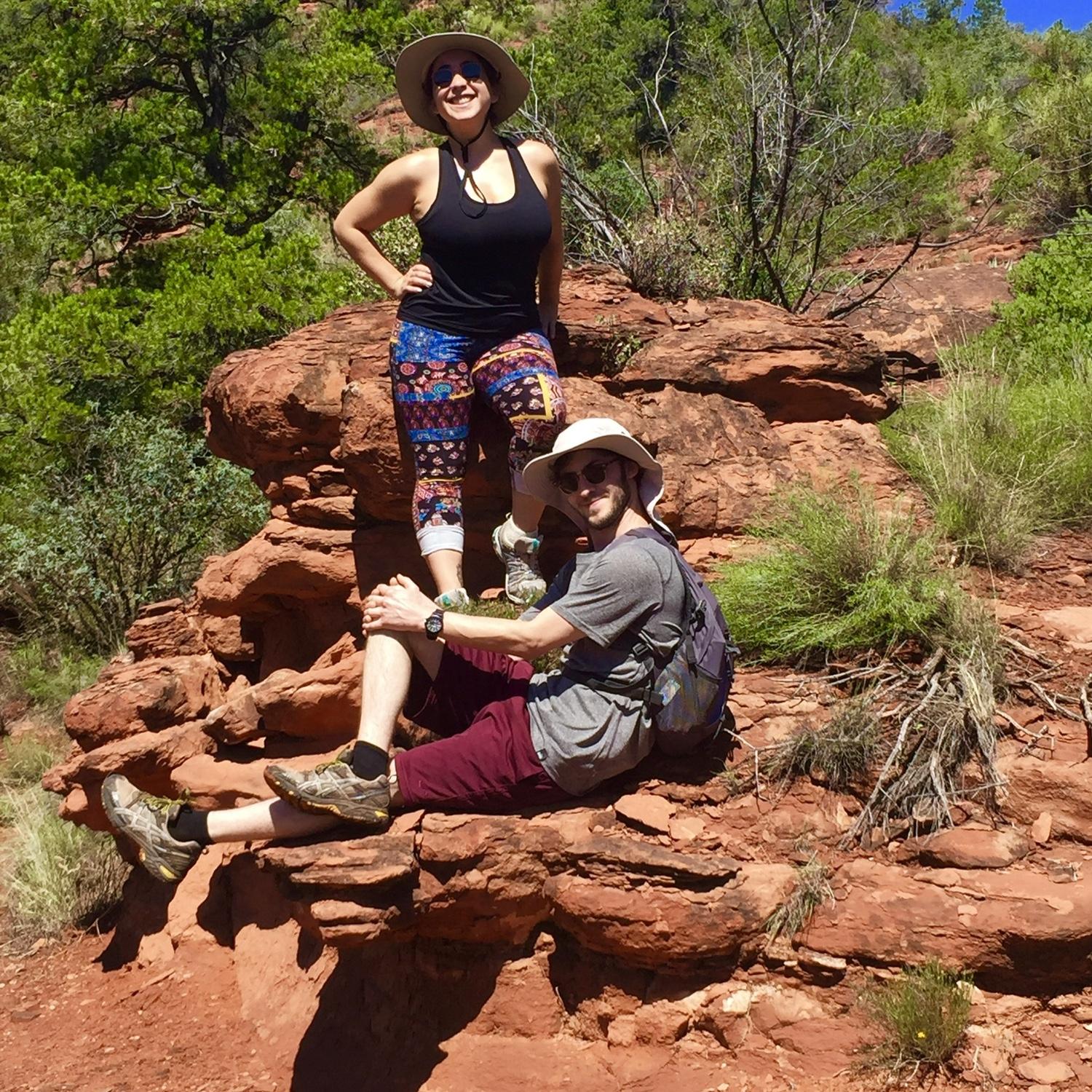 one of our many, many hiking trips while living in Sedona