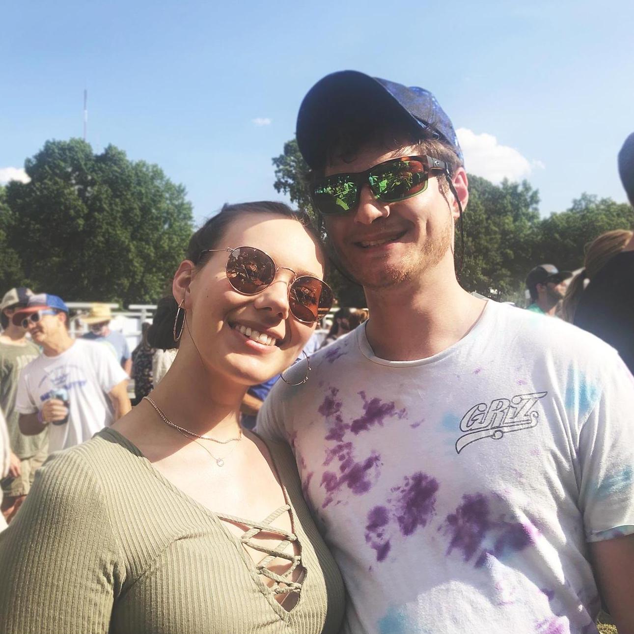 Having fun at a jam band festival