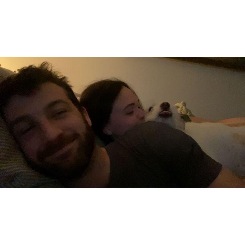 Typical evening of cuddling on the couch!