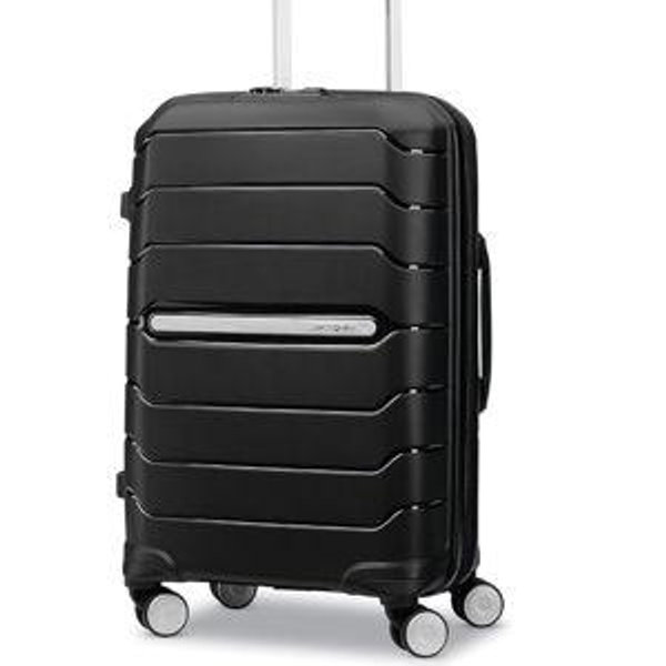 Samsonite Freeform Hardside Carry-On Luggage with Spinner Wheels - Hardshell Suitcase - TSA, Airline-Approved - Expandable Hard Shell, Smooth Rolling Wheels for Lightweight Travel – Black