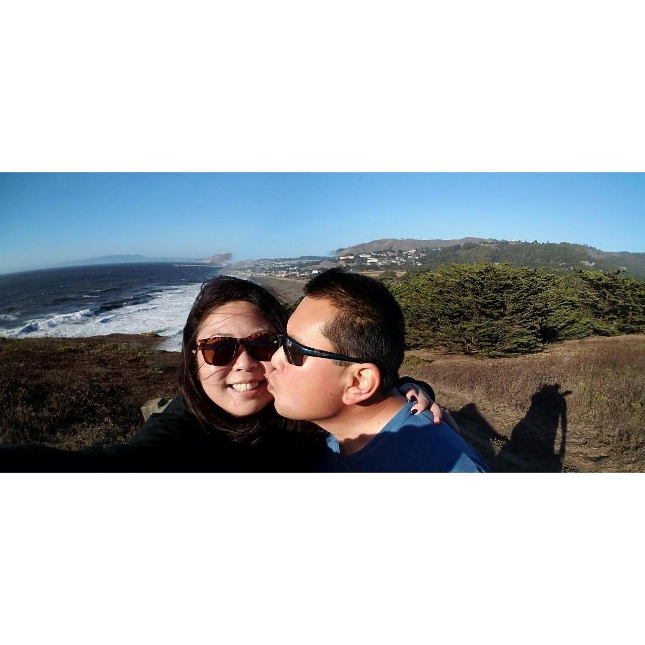 The year that Kris and I officially moved in together in Pacifica.
