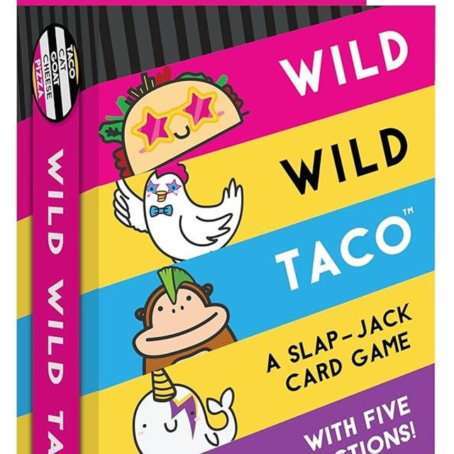 Wild, Wild Taco – by Taco Cat Goat Cheese Pizza - Hilarious, Fast-Paced Slap-Jack Card Game for Kids, Teens, and Adults. Family Friendly Party Game. Great Gift for Kids Ages 7+, 2-8 Players, 10 min