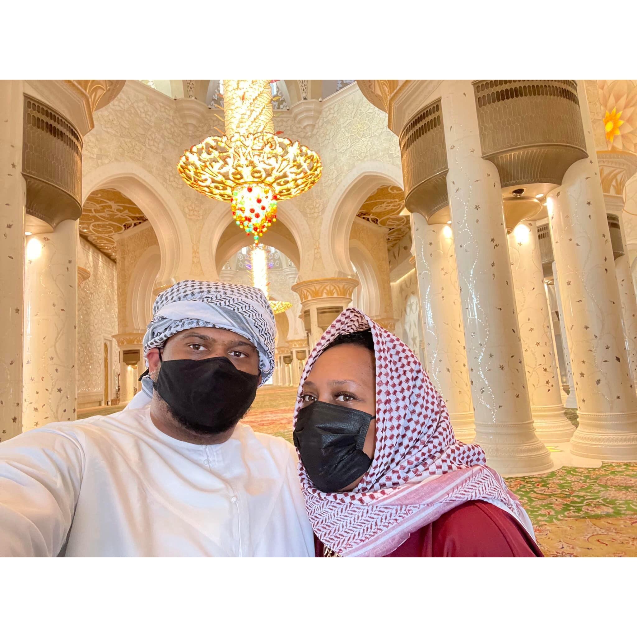 Inside the Mosque in Dubai