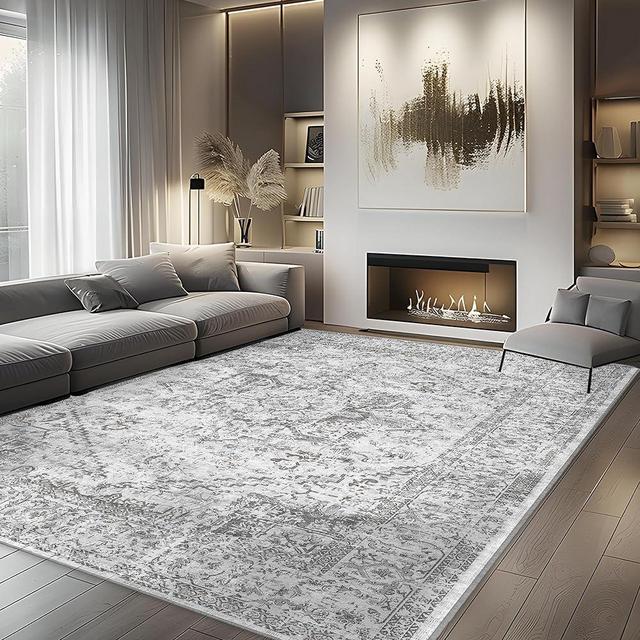 NORTHERN BROTHERS 8x10 Area Rugs for Living Room - Large Area Rug Washable Rug for Bedroom Office Dining Room