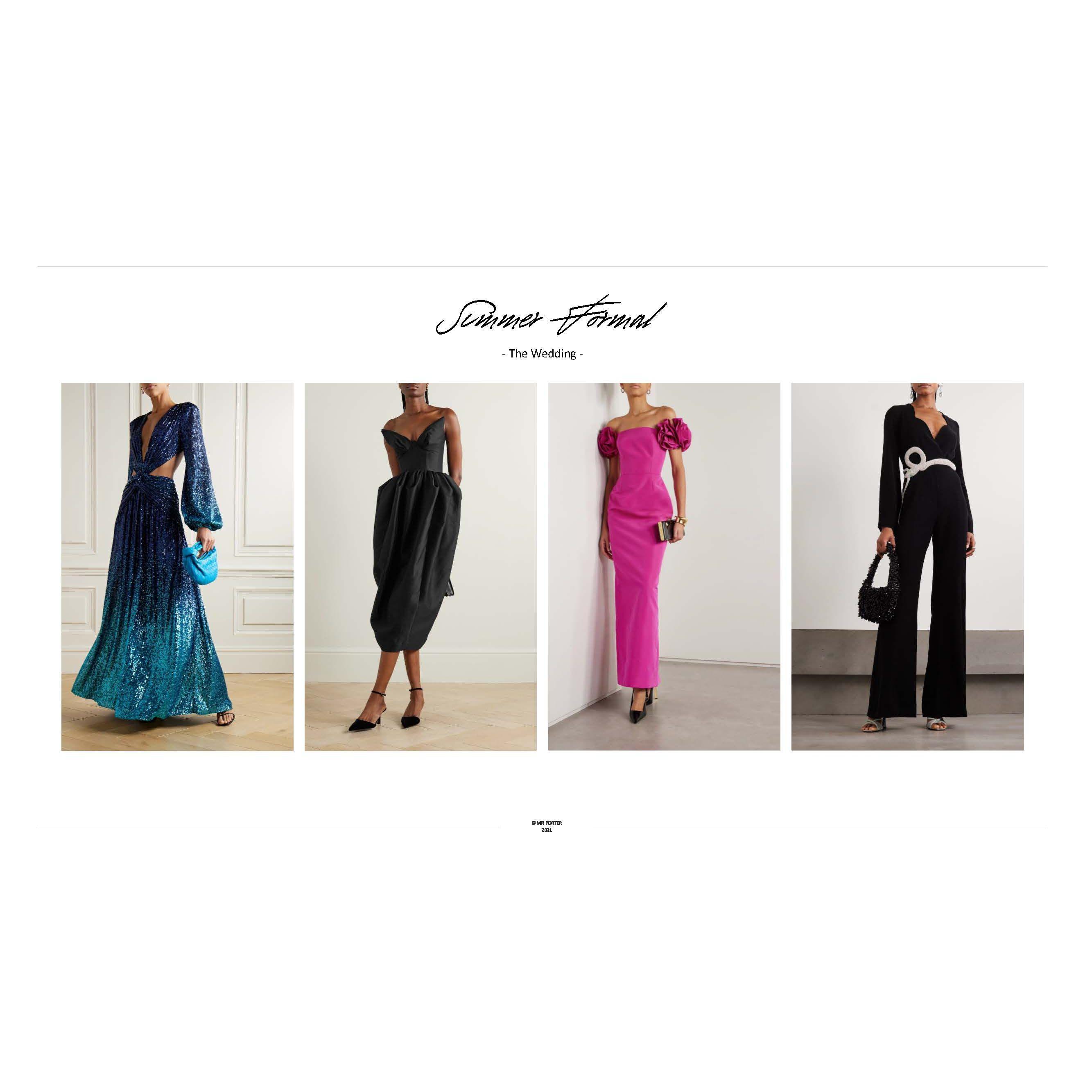 "Summer Formal" - Wedding Ceremony & Reception Outfit Inspiration