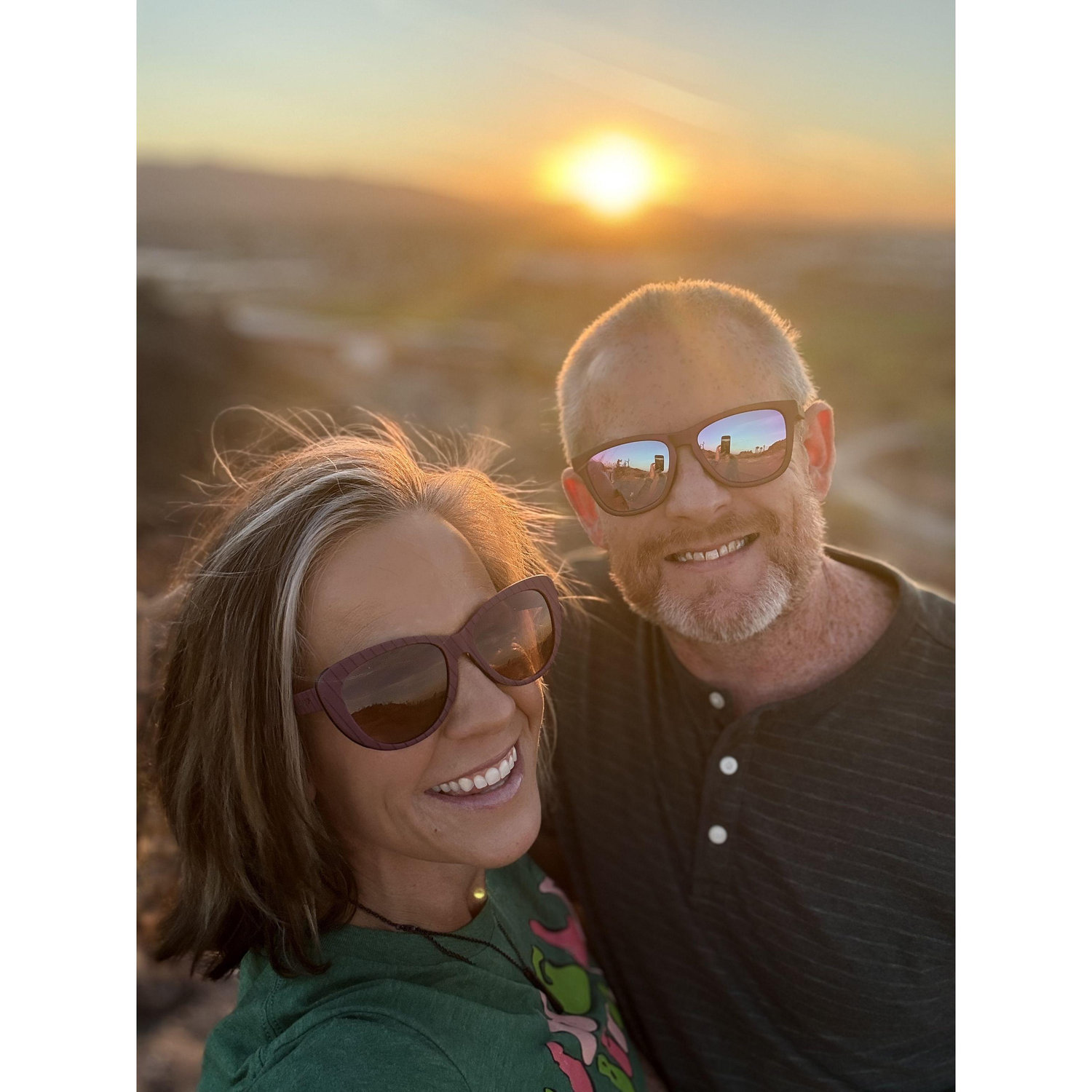 We love our sunrises and sunsets and will take them anywhere we can get them.