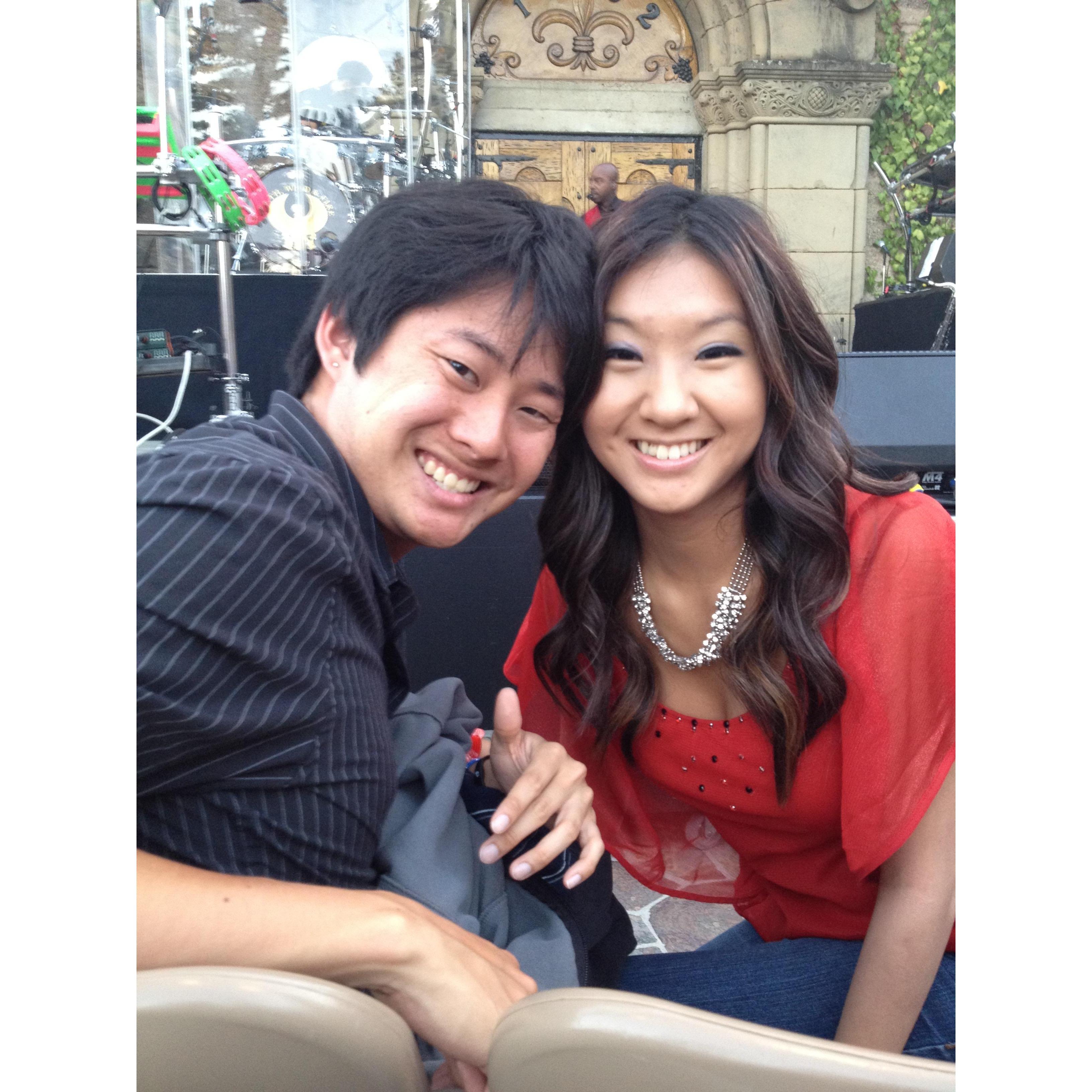 2012 Santa Clara, CA (best birthday gift mitchell ever had....front row tickets to Earth Wind Fire!0