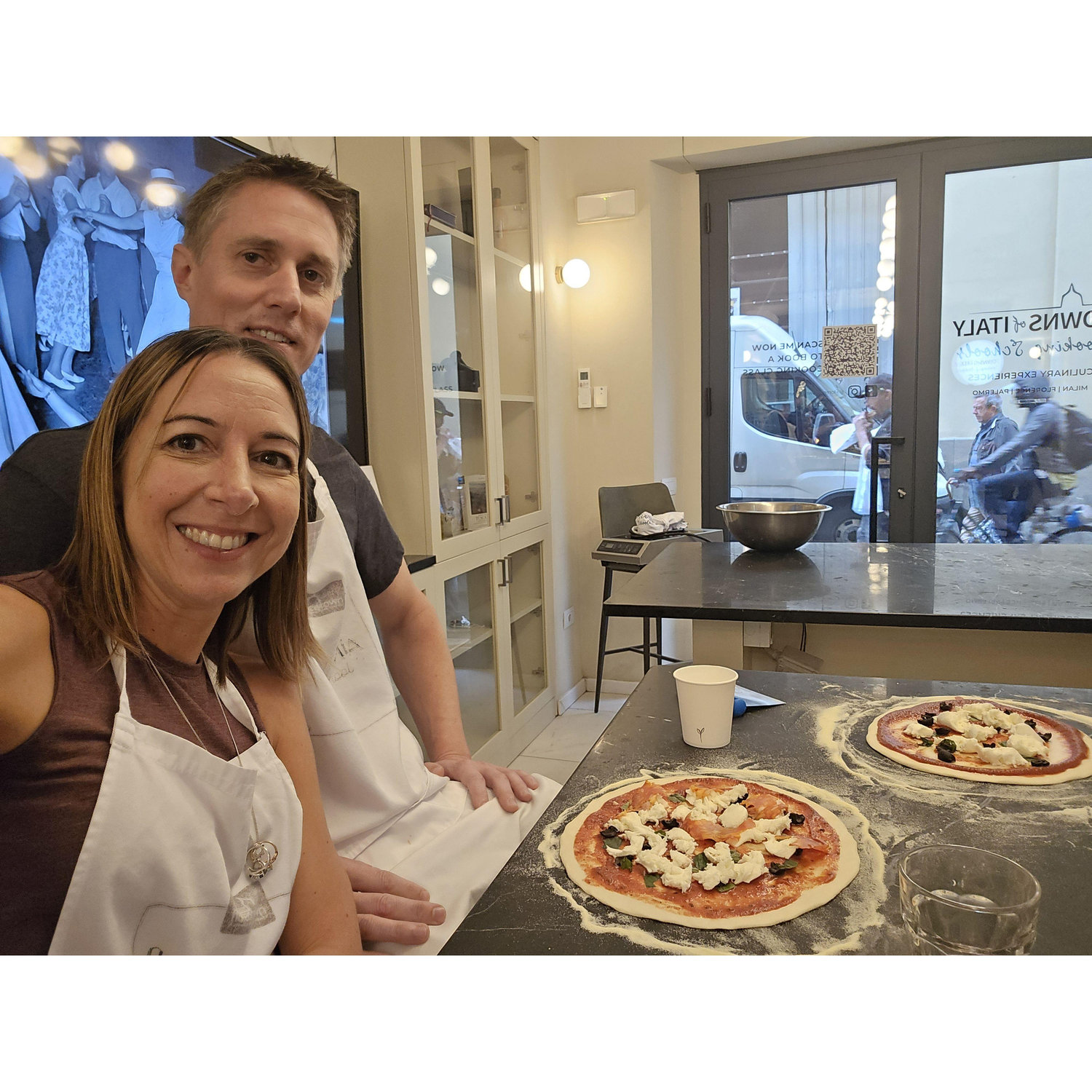 Italian pizza-making!