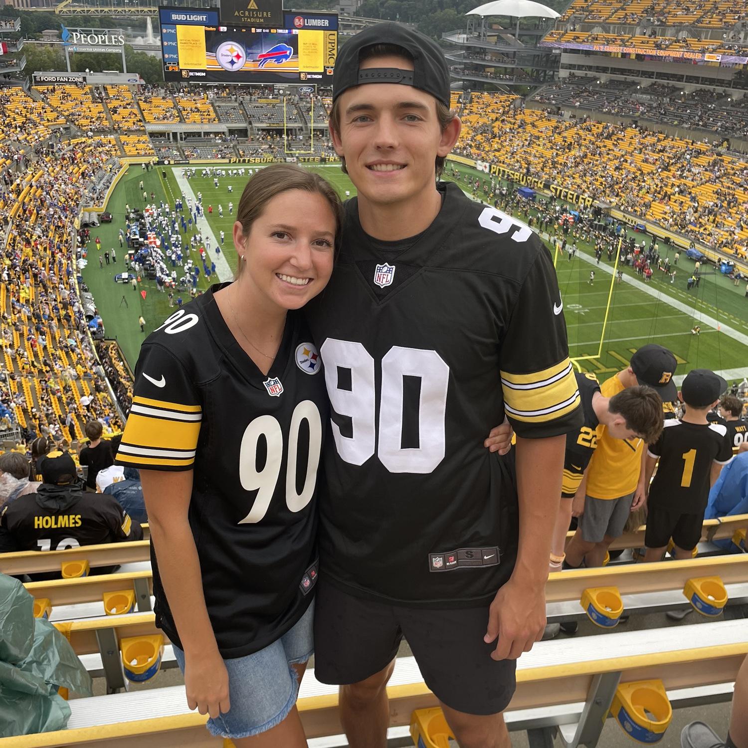 Going to Lauren’s first Steelers game!