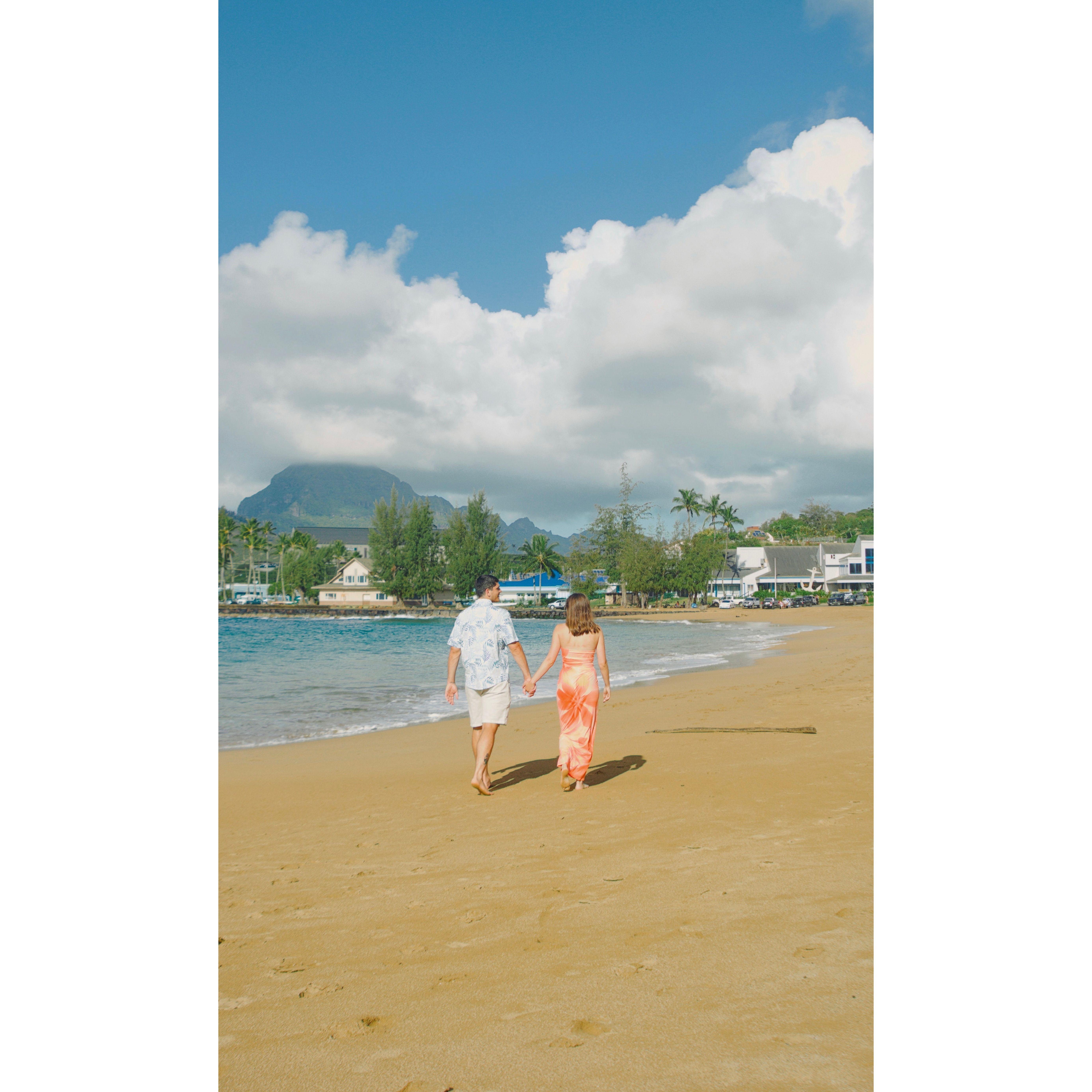 Connor's first time in Kauai 2 weeks after we got engaged! (Photo by Will Doss)